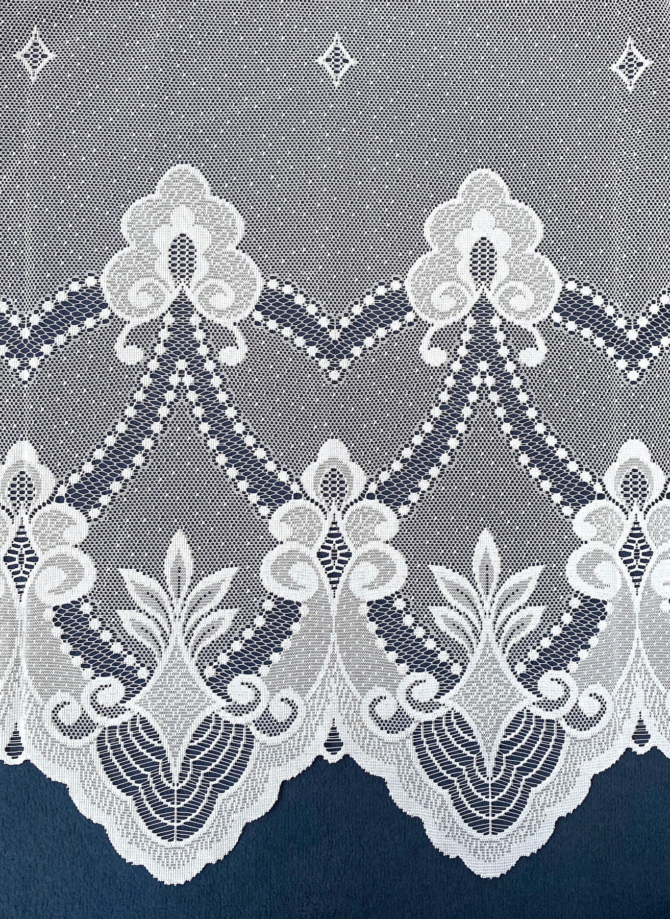 Weckbrodt Kuvertstore »Weimar«, (1 St.), Jacquard, strukturiert, floral, Sockel, Bordüre,gebogt, Gardine, Store