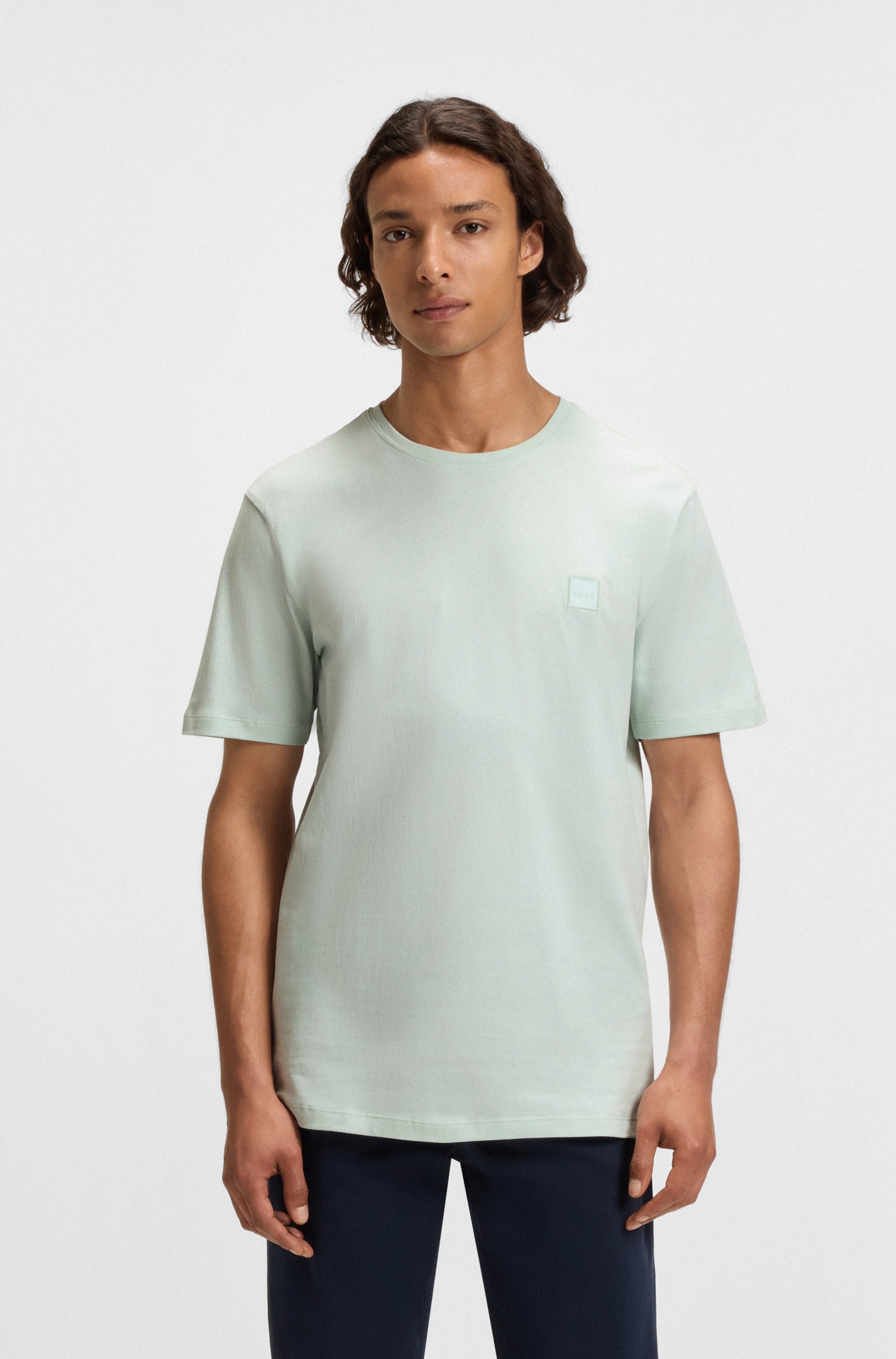 BOSS ORANGE T-Shirt »Tales«, mit BOSS Stickerei auf der Brust