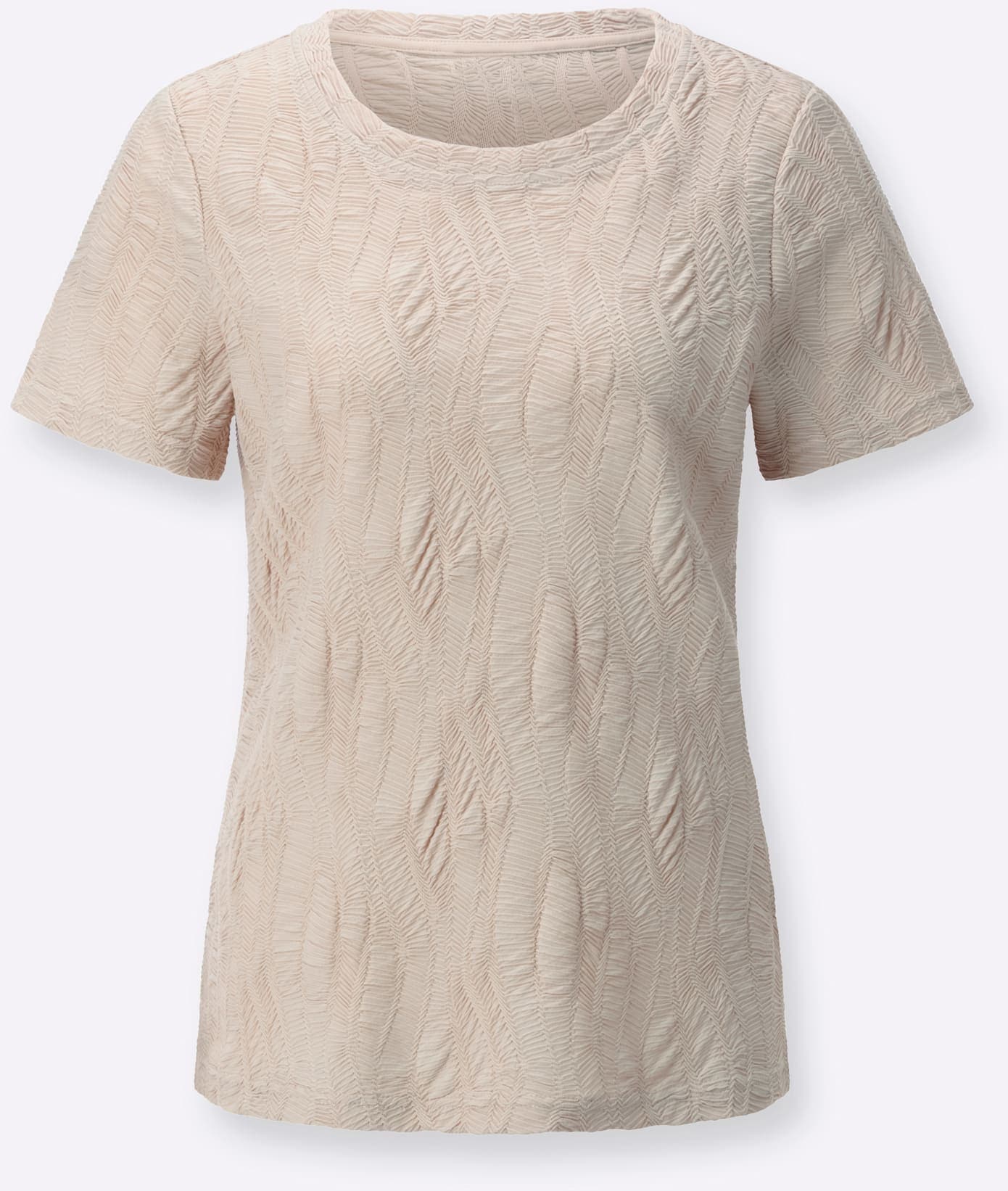 creation L Kurzarmshirt »Jacquard-Shirt« 1 tlg.