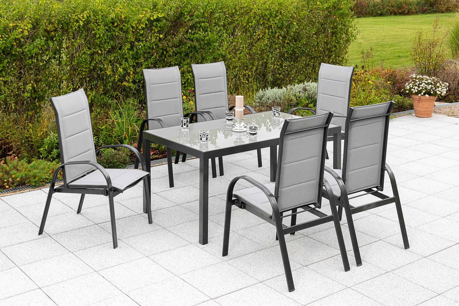 Merxx 7tlg. Marini Set Tisch 150x90 cm