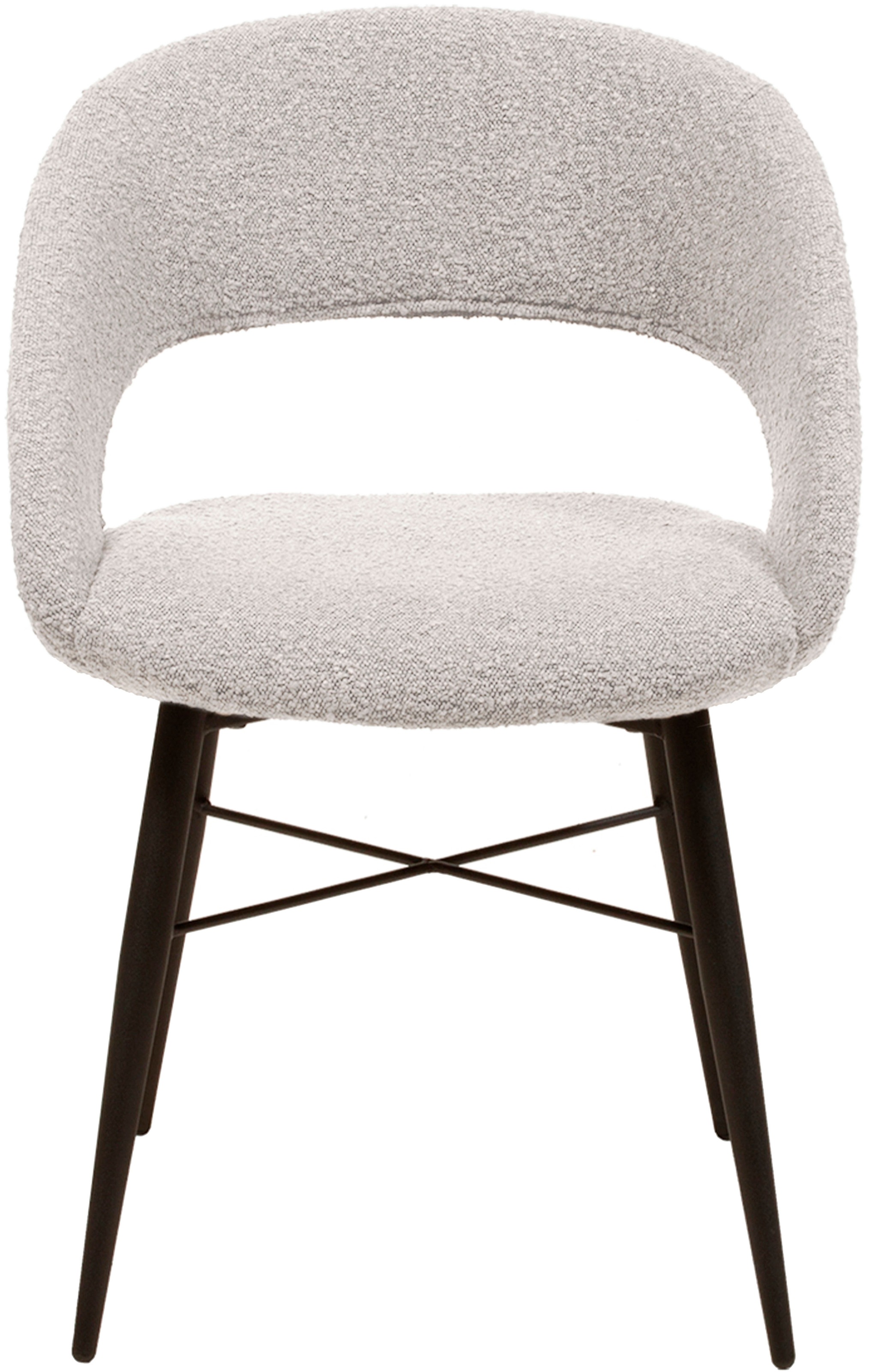 OMG Design Esszimmerstuhl »Marley« (Set) 1 Stk.mit modernem Cut-Out, Bouclé Bezug