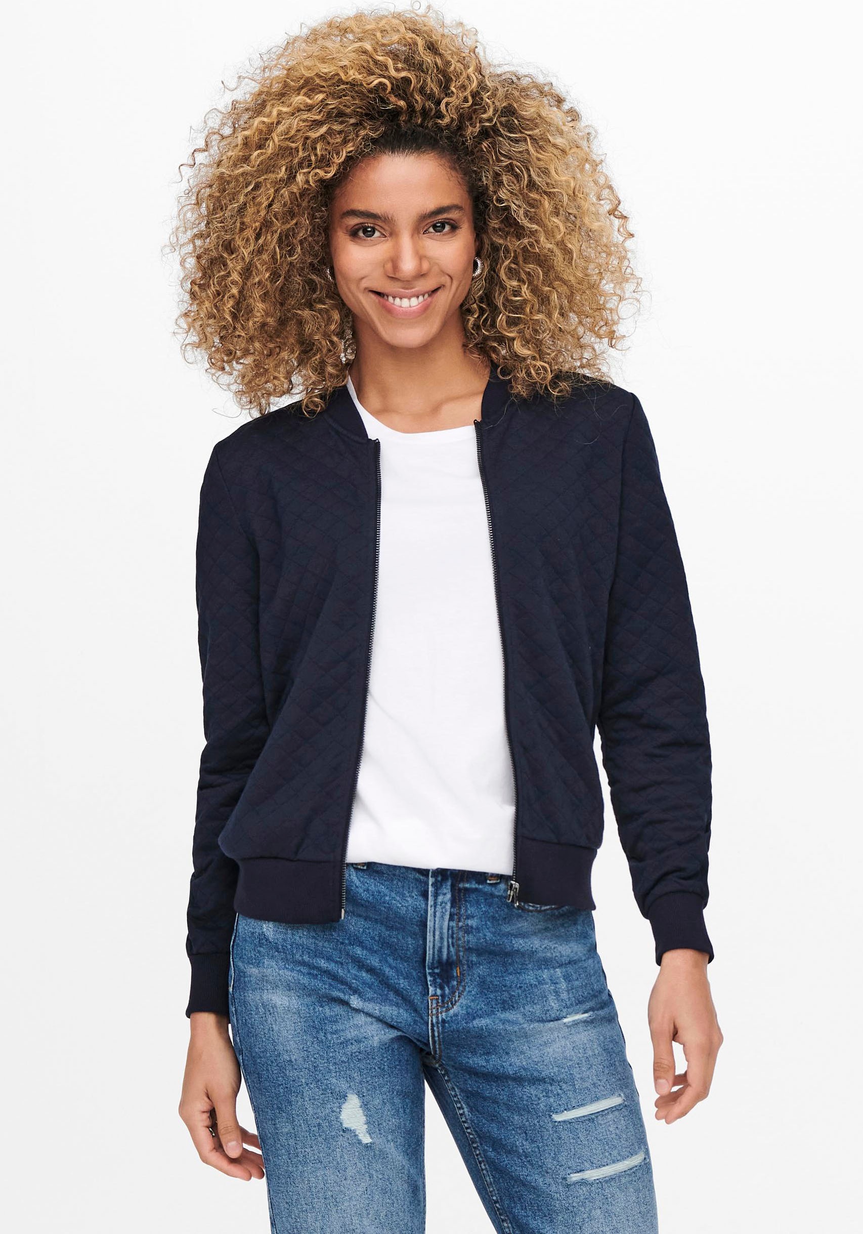ONLY Sweatjacke »ONLJOYCE L/S BOMBER SWT NOOS« kaufen