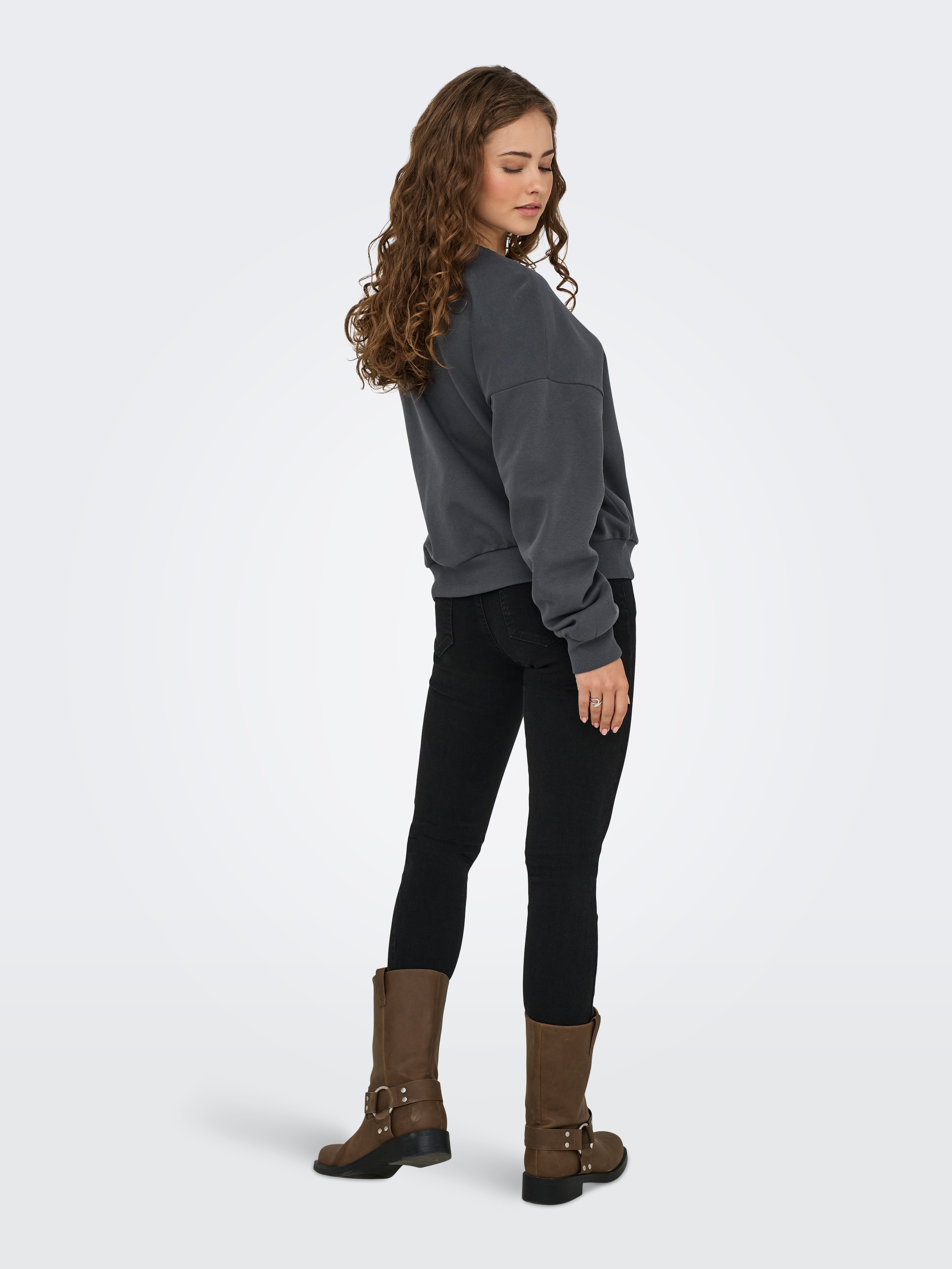 ONLY Sweatshirt »ONLTAMMIE L/S LEO PRINT O-NECK SWT«