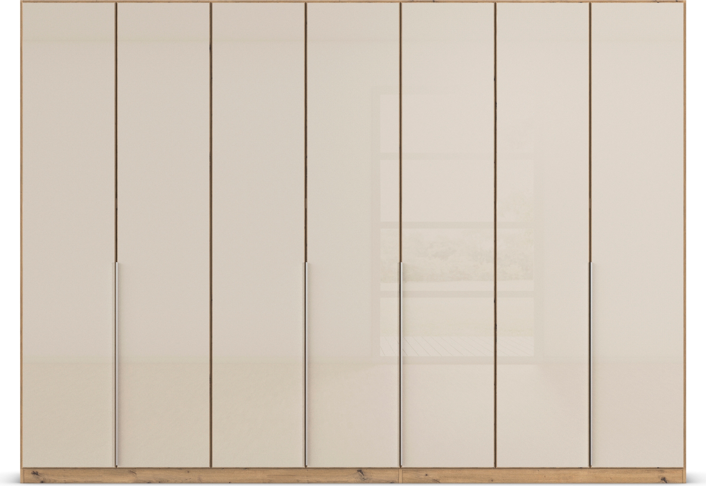 rauch Drehtürenschrank »Kleiderschrank Kleiderschränke Schrank Garderobe AGORDO mit Glasfront«, (in zwei Griff-Farben), durchdachte Innenausstattung, in 6 Breiten und 2 Höhen MADE IN GERMANY