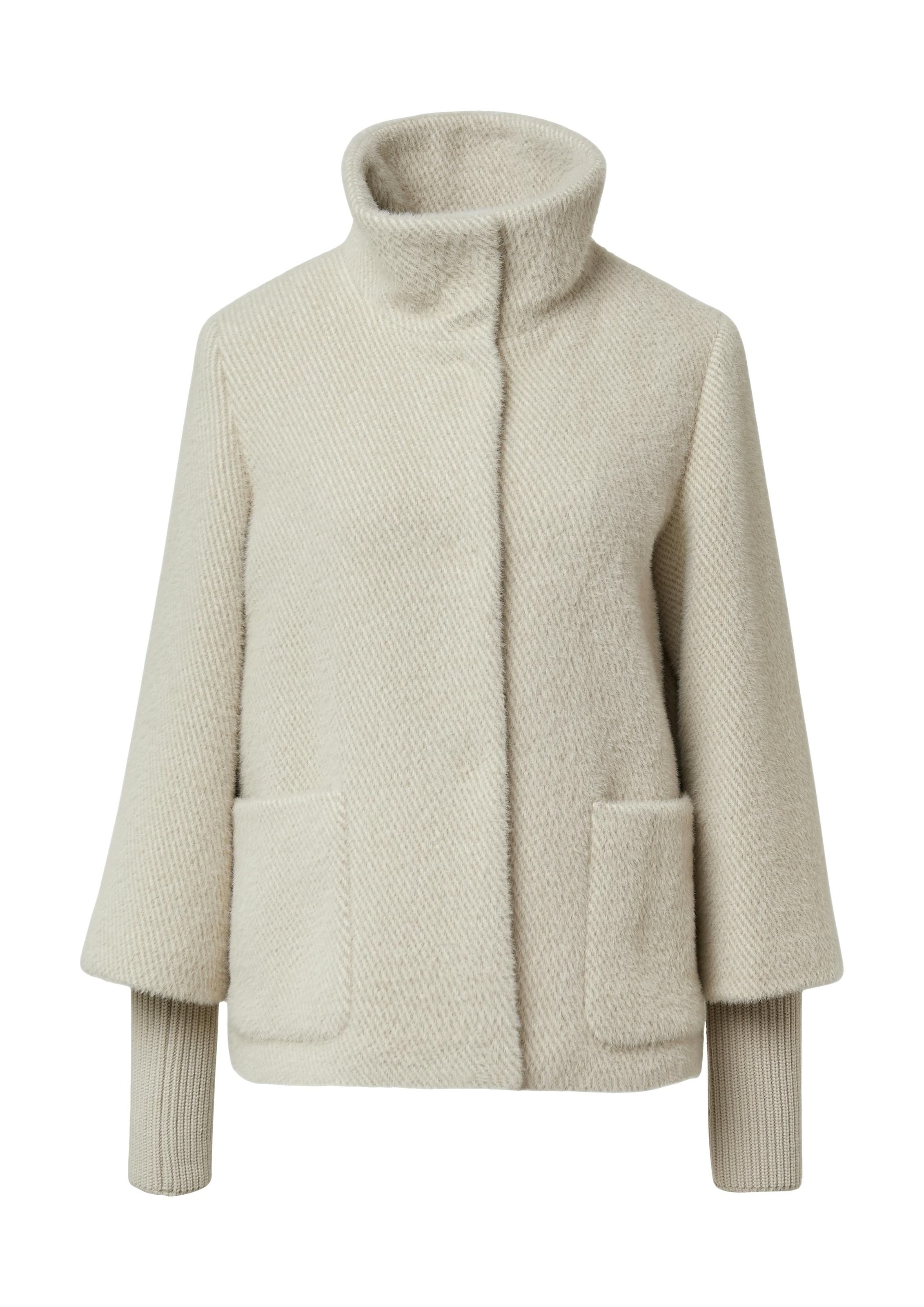 s.Oliver BLACK LABEL Outdoorjacke ohne Kapuze mit hochschließendem Kragen
