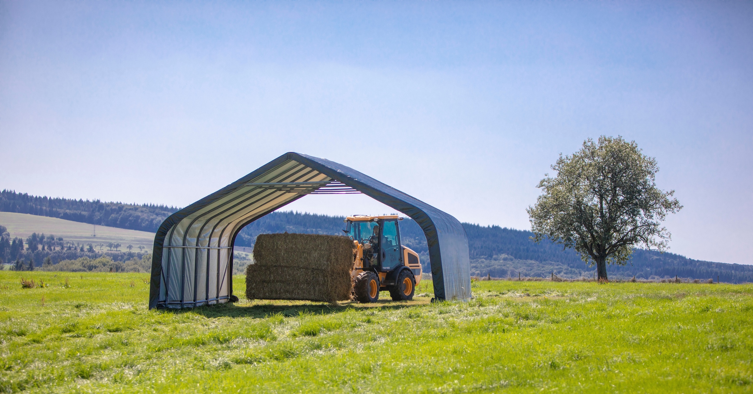 sportspower Foliengerätehaus »Weidezelt« 49,6 m², Grün