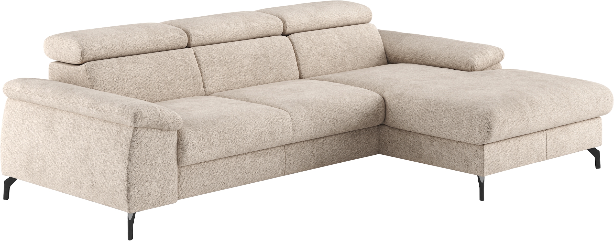 COTTA Ecksofa »Kitty L-Form«, mit Kopfteilverstellung, wahlweise mit Bettfunktion & Bettkasten