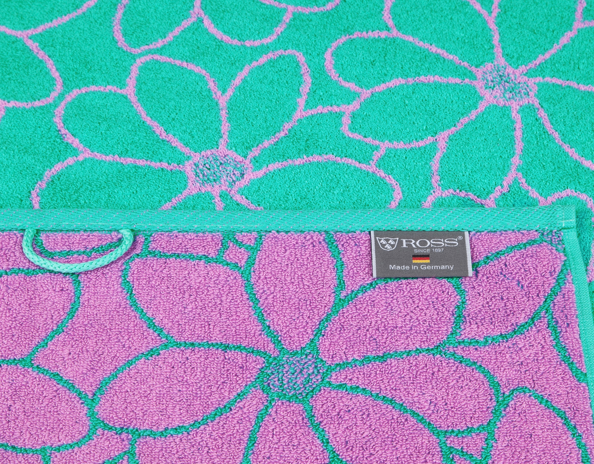 feinster (2 St.), aus Handtücher »Blütenfond«, ROSS Mako-Baumwolle