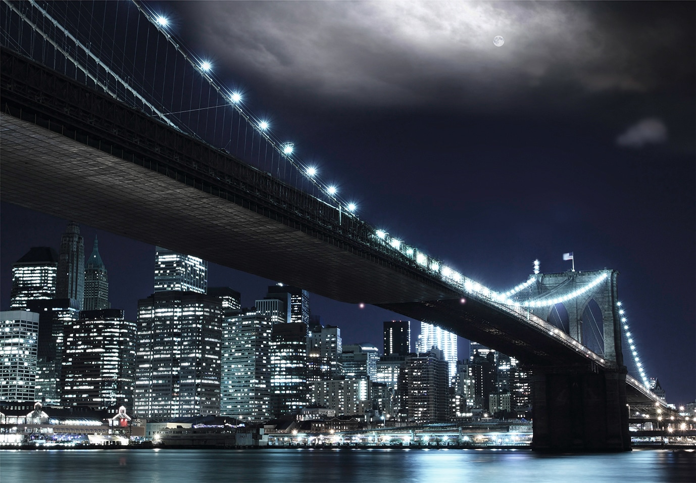 Papermoon Fototapete »Brooklin Bridge by night« kaufen