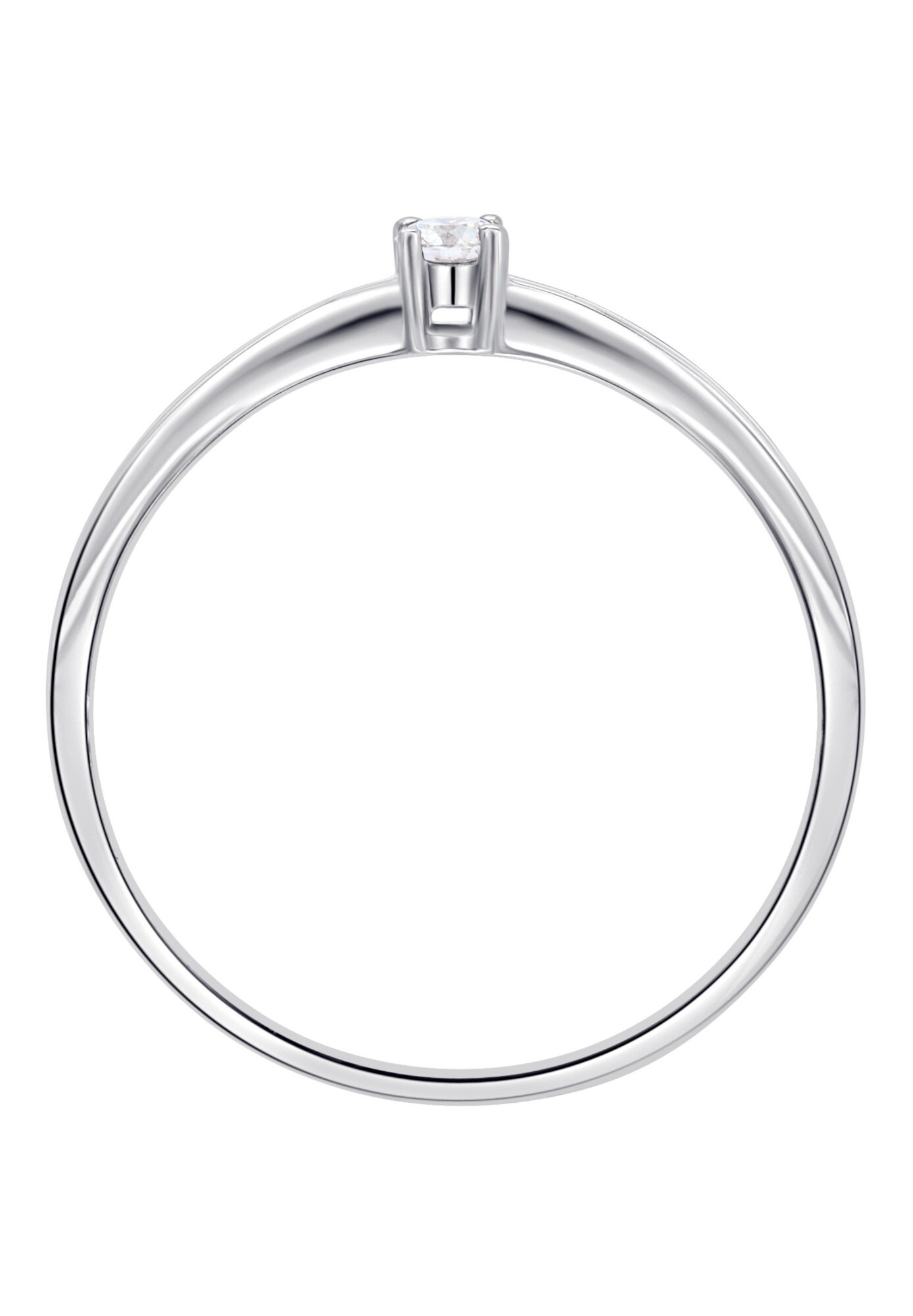 ONE ELEMENT Diamantring »0,10 ct Diamant Brillant Ring aus 585 Weißgold«