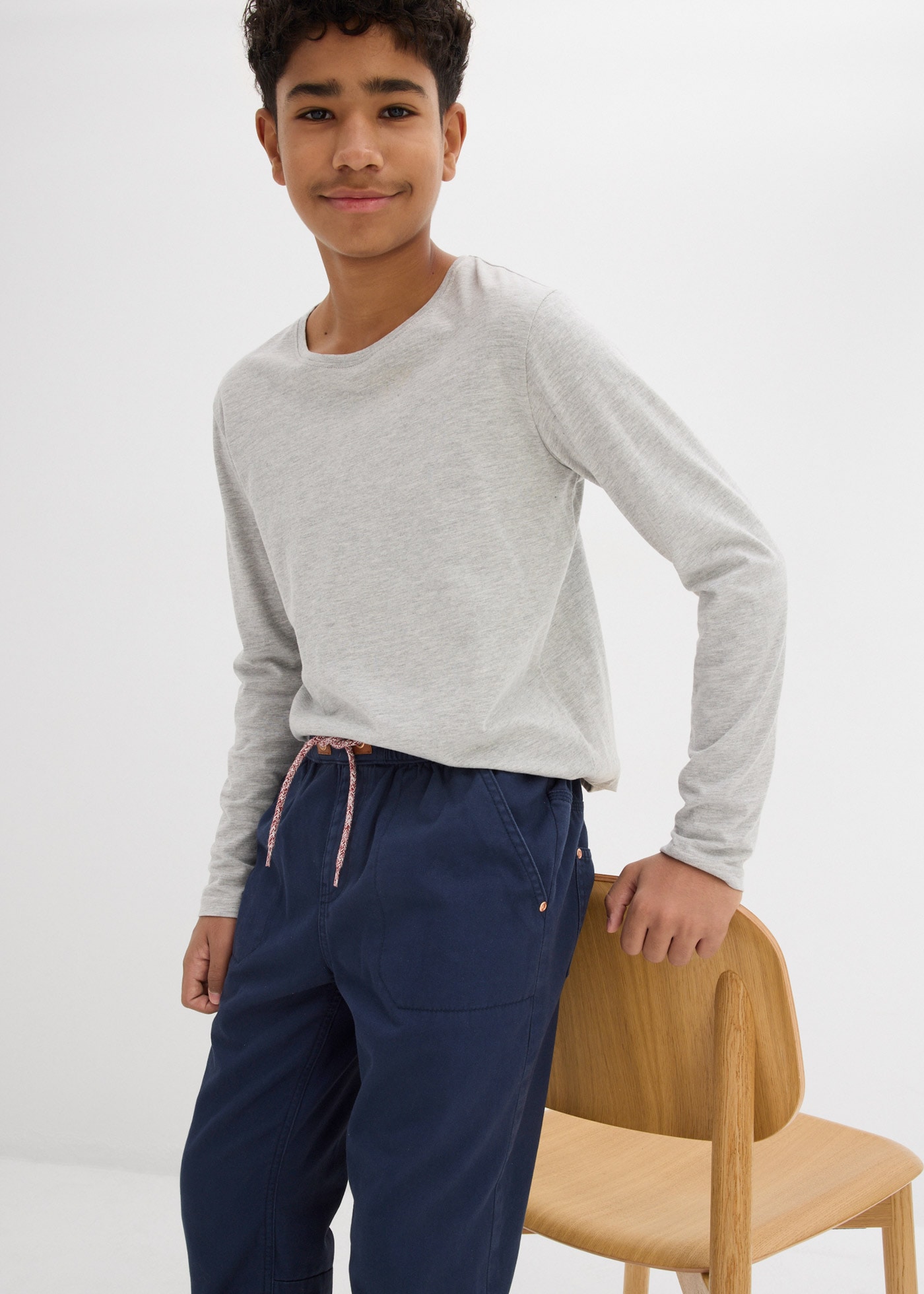 bonprix Thermohose »Regular Fit Thermohose mit Jerseyfutter«  mit Baumwollfutter, elastischer Bund mit Kordelzug, Regular Fit