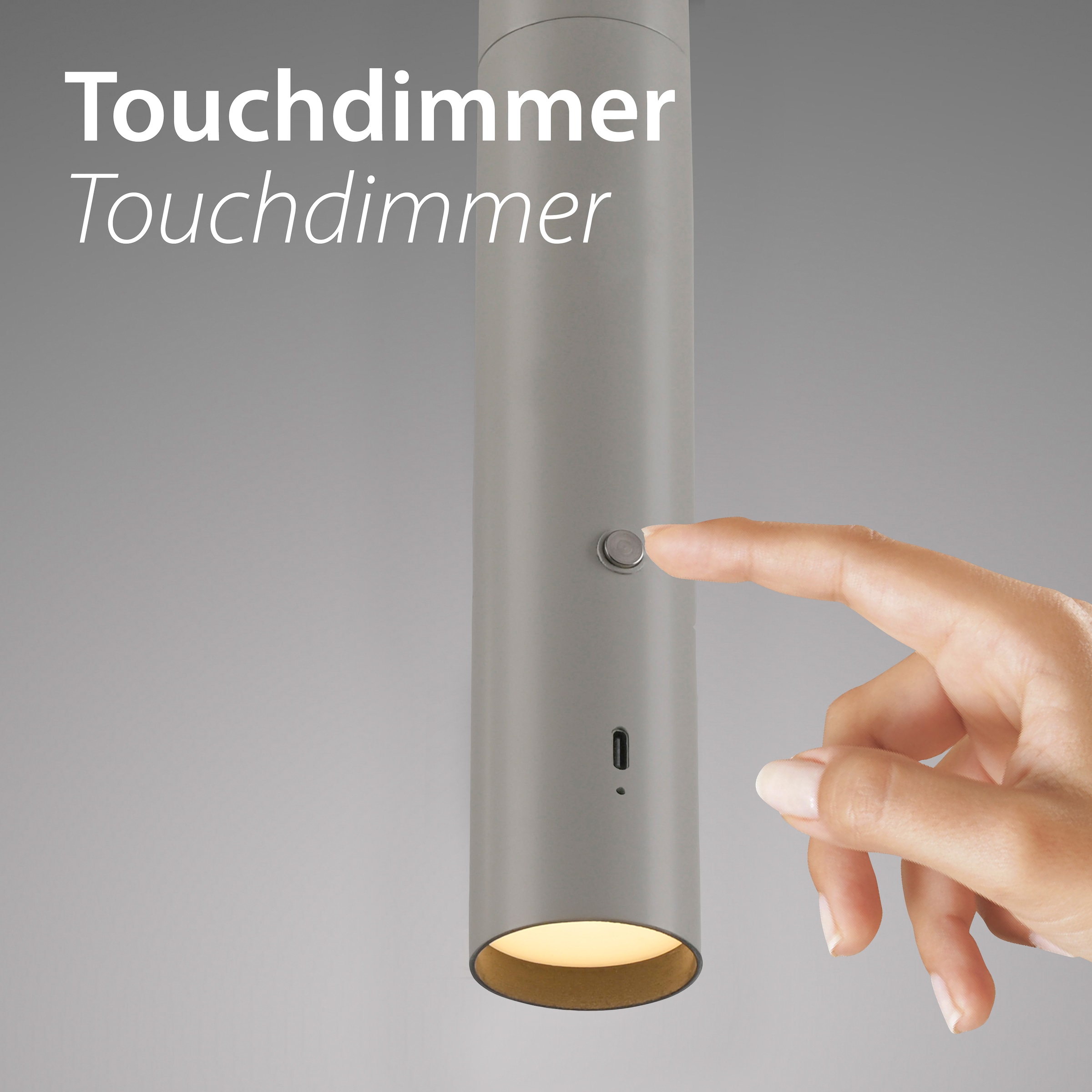 JUST LIGHT Pendelleuchte »ATTACH« LED-Modul 1 Stk. Warmweiß Akkuleuchte, mobile Lichtlösung, Taschenlampe