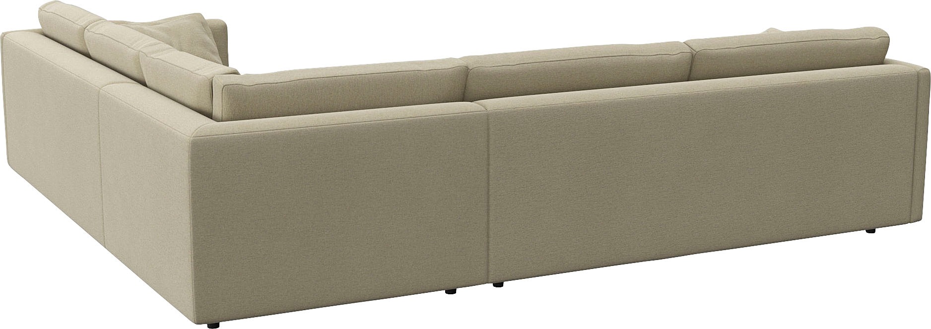 FLEXLUX Ecksofa »Lovane, elegant und zeitlos, bequem, L-Form«, Weich & anschmiegsam, große Sitztiefe auf Kaltschaum, Dekokissen inkl.