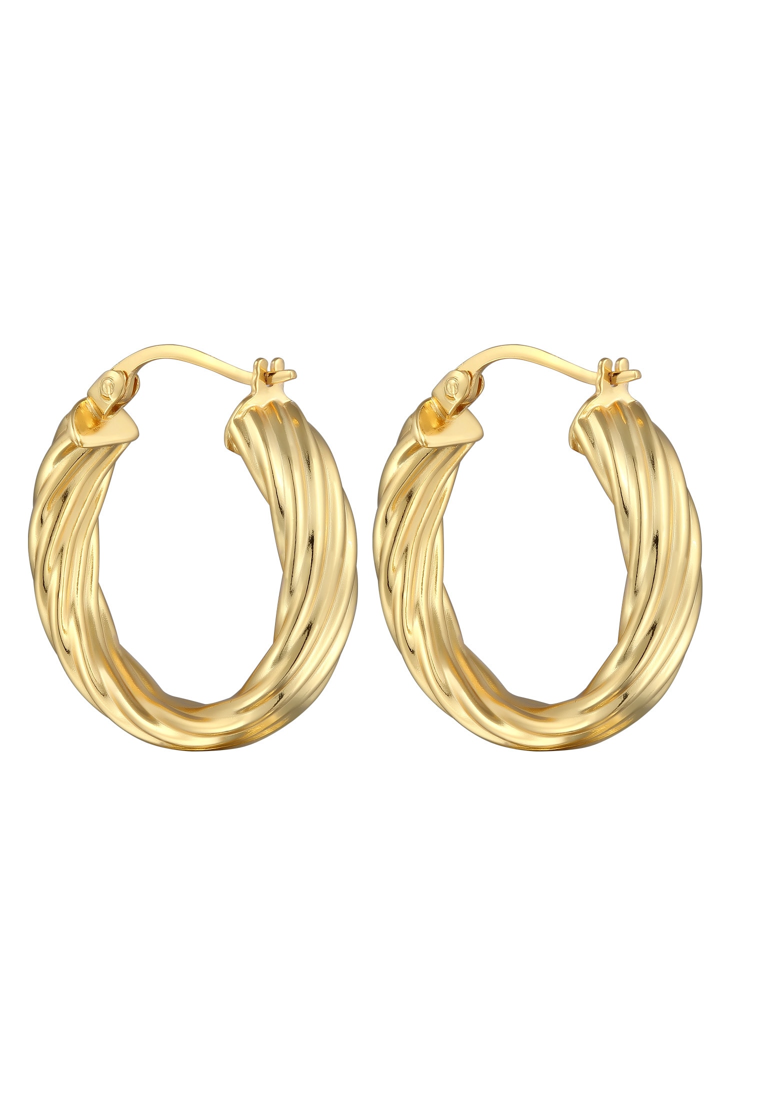 Elli Paar Creolen »Ohrringe Creolen Twisted 925 Sterling Silber«