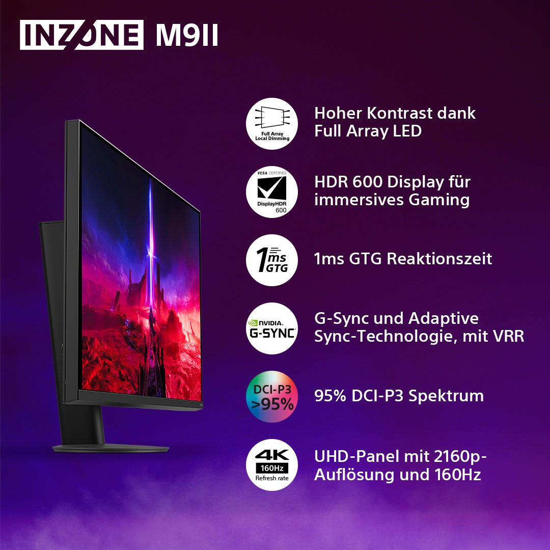 Sony Gaming-Monitor »SDM-27U9M2«, 68 cm/27 Zoll, 3840 x 2160 px, 4K Ultra HD, 1 ms Reaktionszeit, 160 Hz