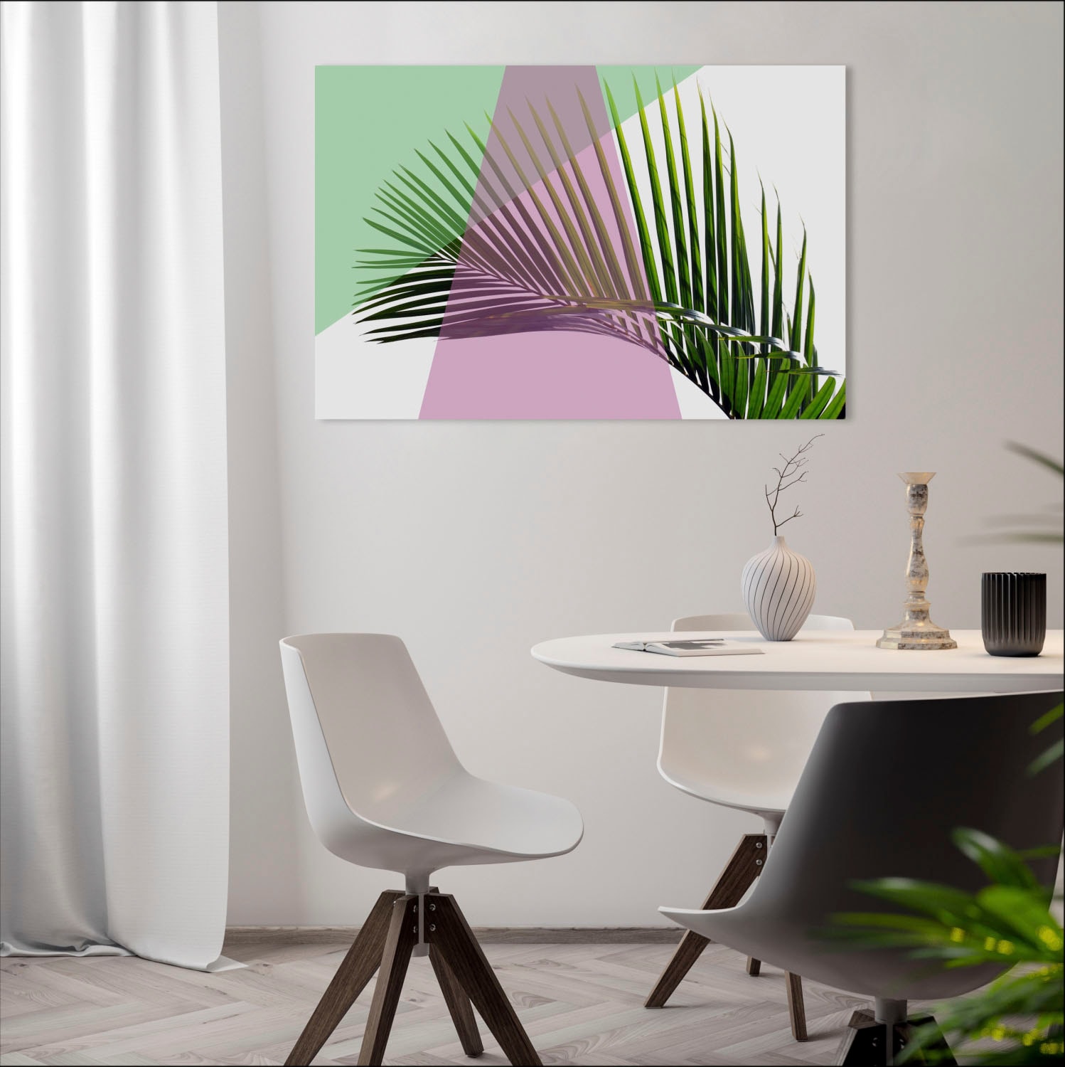queence Acrylglasbild »Blätter«, Pflanzen-Pflanzenbilder-Kunst-Blätter-Blätterbilder, Fine Art-Print in Galeriequalität
