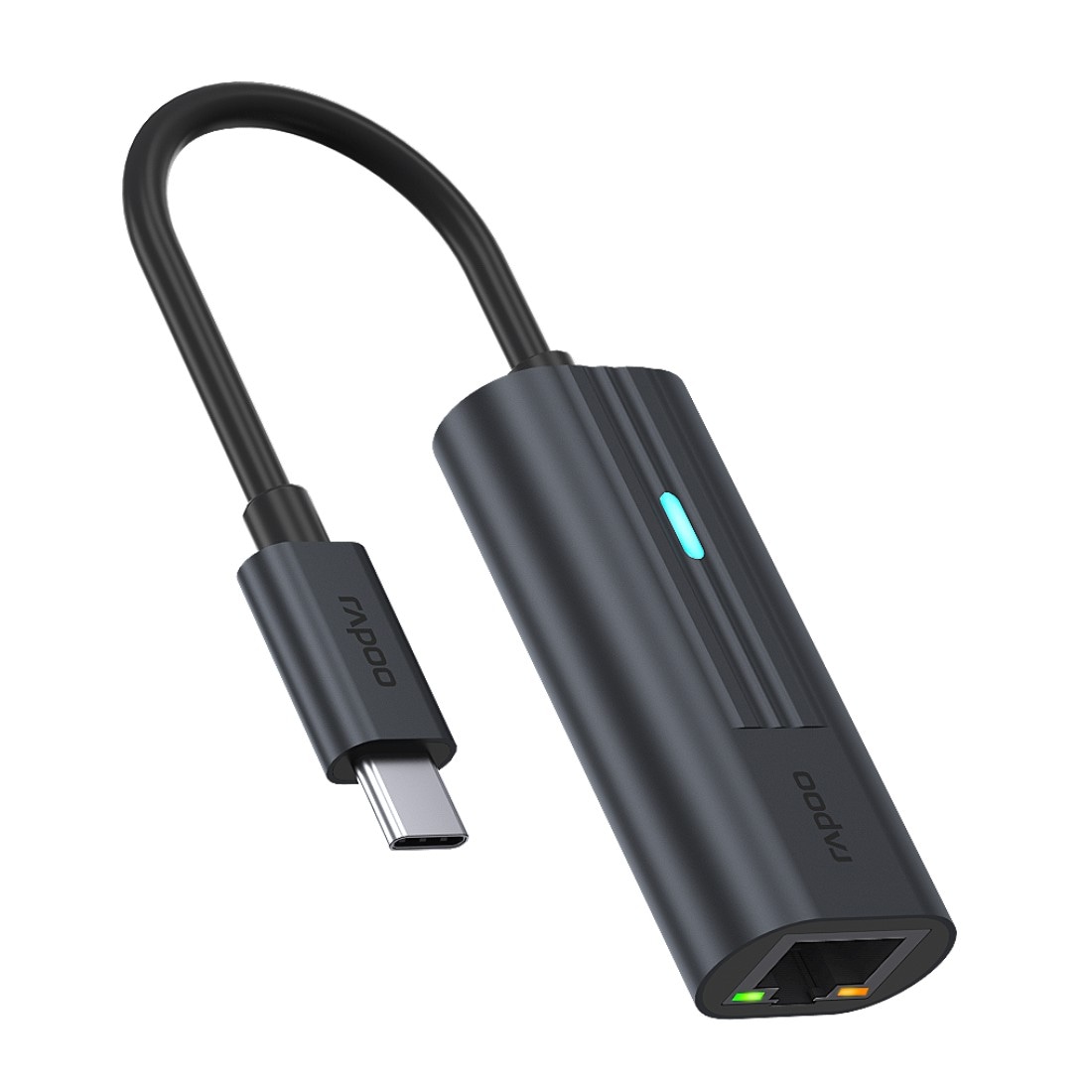 Rapoo USB-Adapter »UCA-1006 USB-C Adapter, USB-C auf Gigabit LAN, Grau« USB-C zu RJ-45 (Ethernet) 15 cm