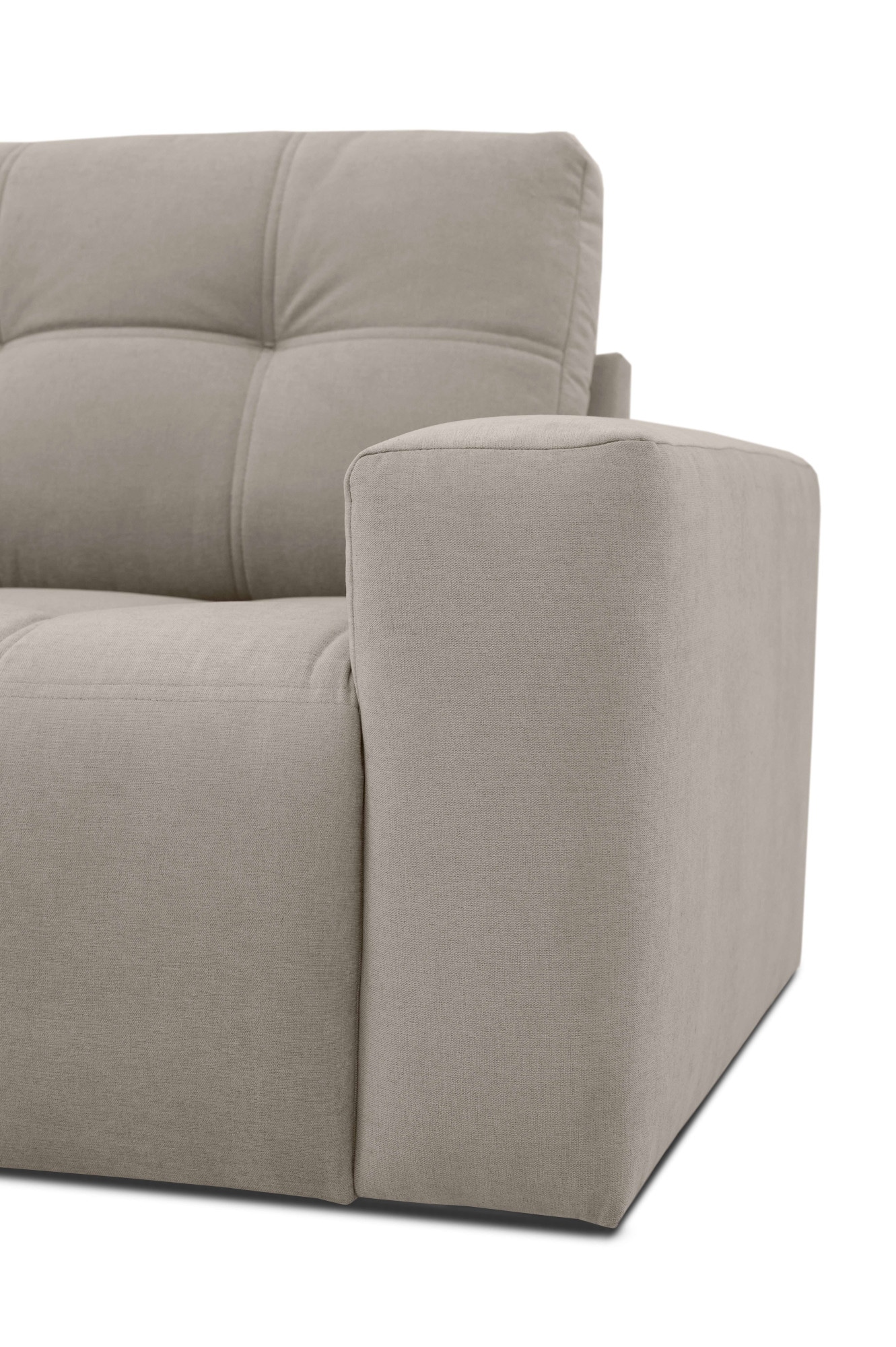 Home affaire 3-Sitzer »Tournon, Lounge-sofa, Breite 220 cm«, Chenille, mit Knopf- und Doppelsteppung, elegantes Aussehen