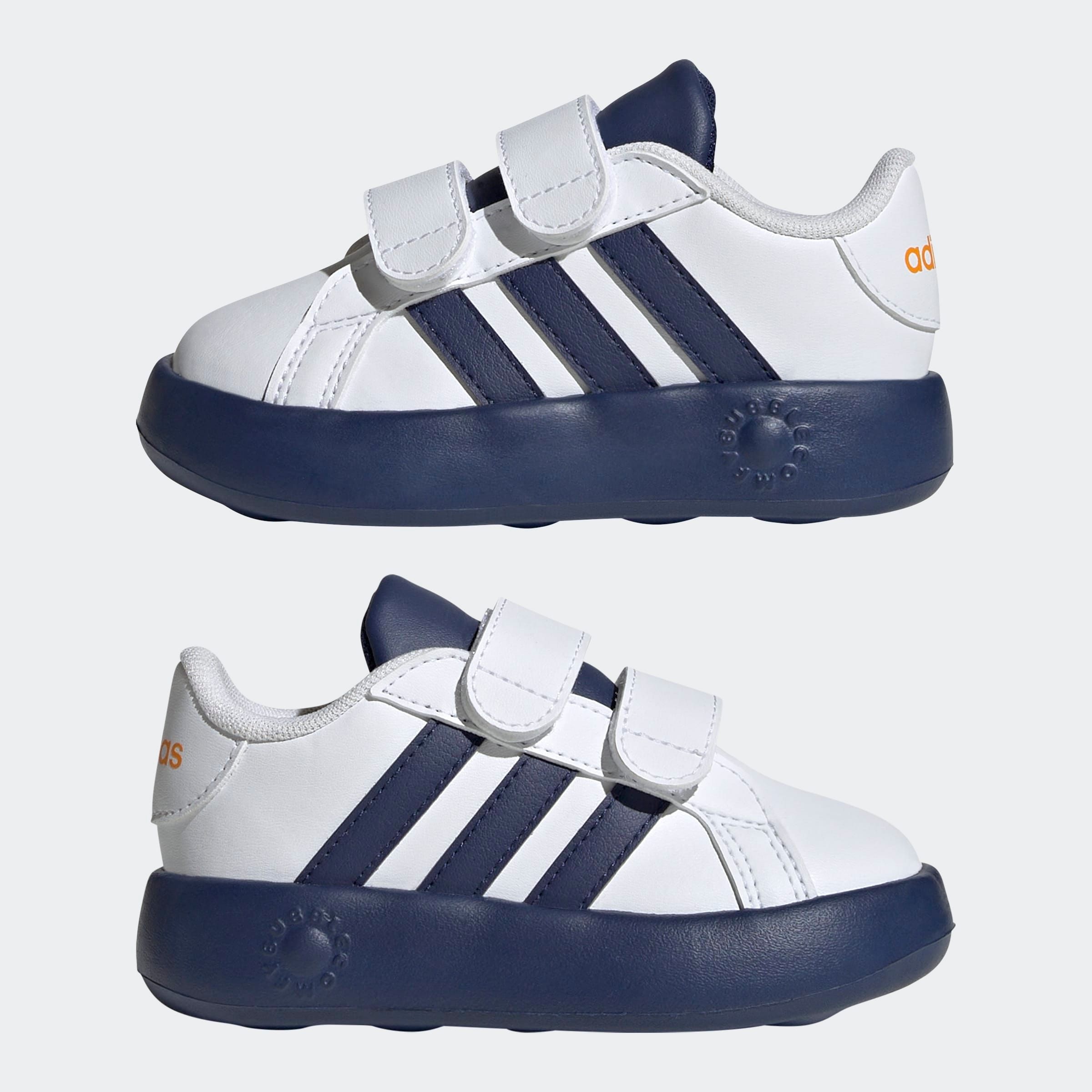 adidas Sportswear Klettschuh »GRAND COURT 2.0 KIDS«, Design auf den Spuren des adidas Superstar, für Kinder