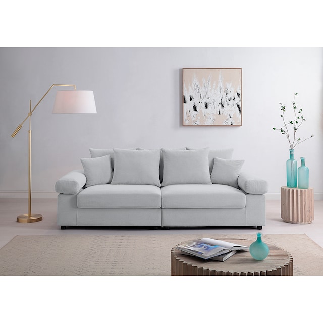 ATLANTIC home collection Big-Sofa »Bjoern«, mit Cord-Bezug, XXL-Sitzfläche,  mit Federkern, frei im Raum stellbar auf Raten bestellen