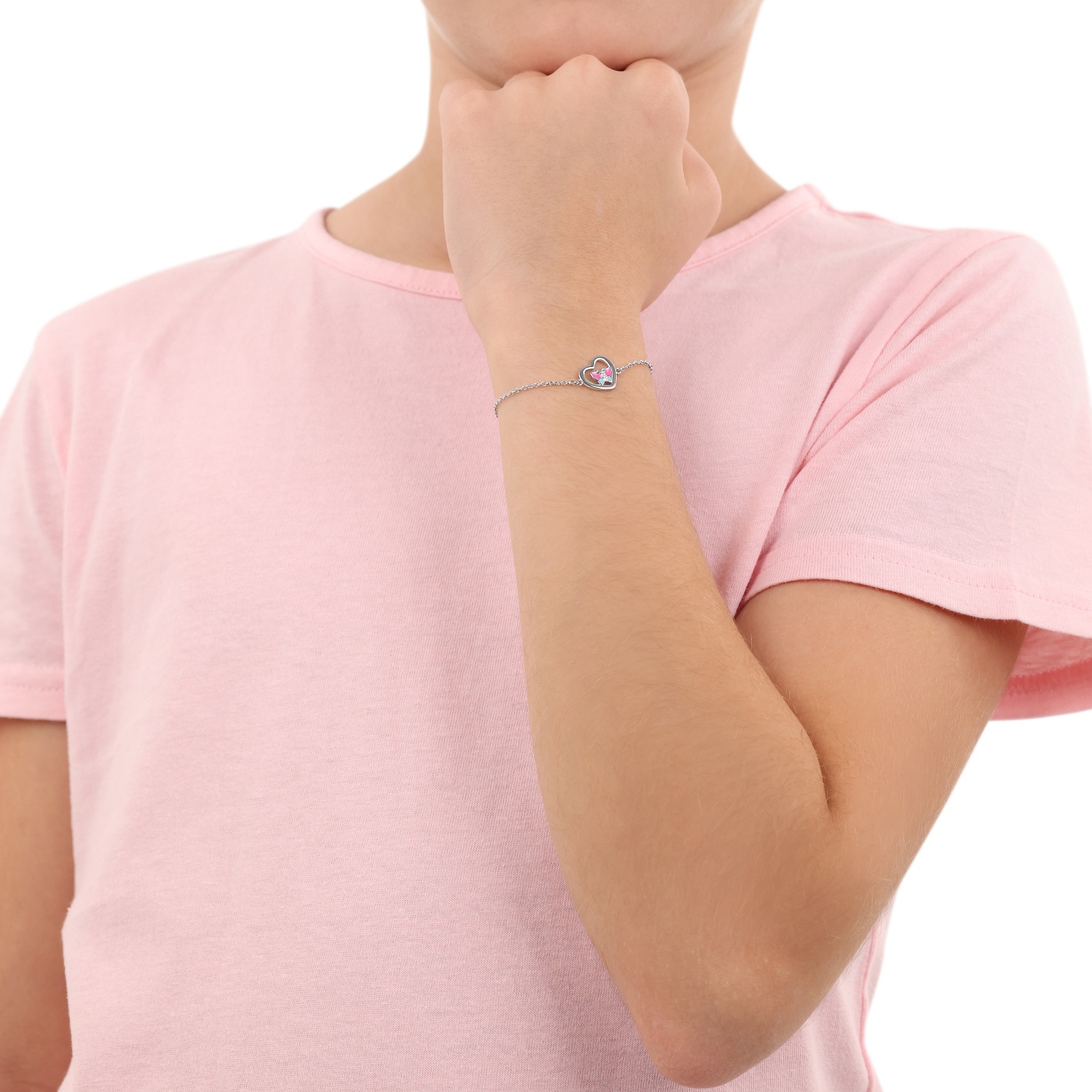 Prinzessin Lillifee Armband »Herz/Schmetterling-Optik« mit Zirkonia (synth.)