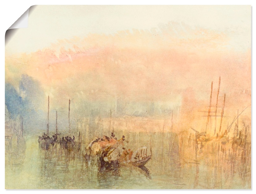 Artland Wandbild versch. Wandaufkleber Poster St.), als Alubild, Gegenstandslos, Abstrakt 2«, oder (1 in bestellen »Gold Leinwandbild, bequem Größen