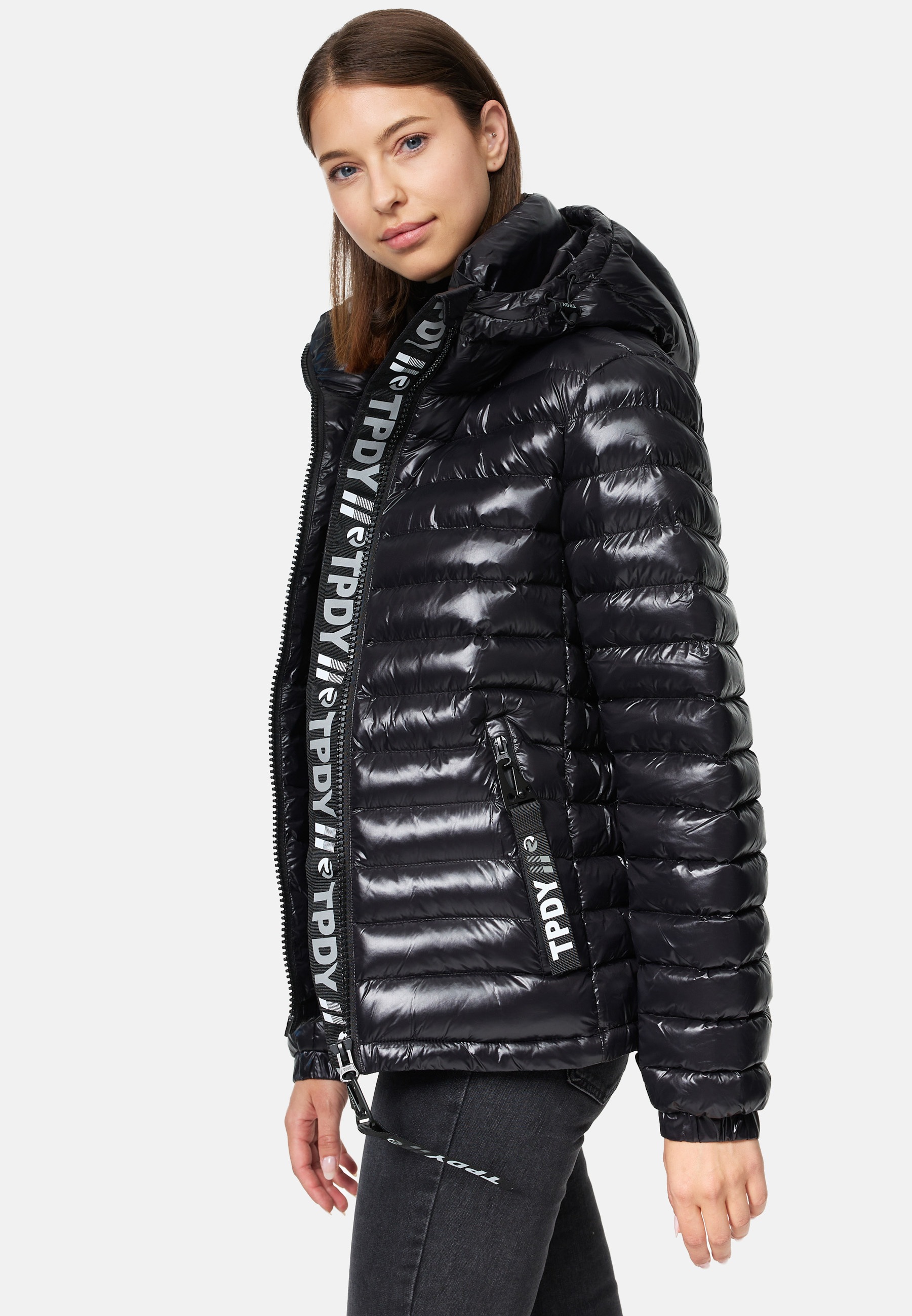 trueprodigy Winterjacke »Adan F Reflektierende Zipper mit Kapuze« mit Kapuze