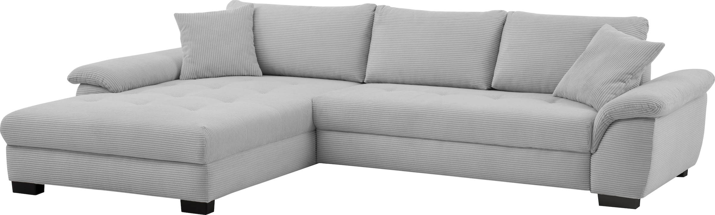 Mr. Couch Ecksofa »Dario, L-Form, mit Bett und Bettkasten« wahlweise mit Kaltschaum