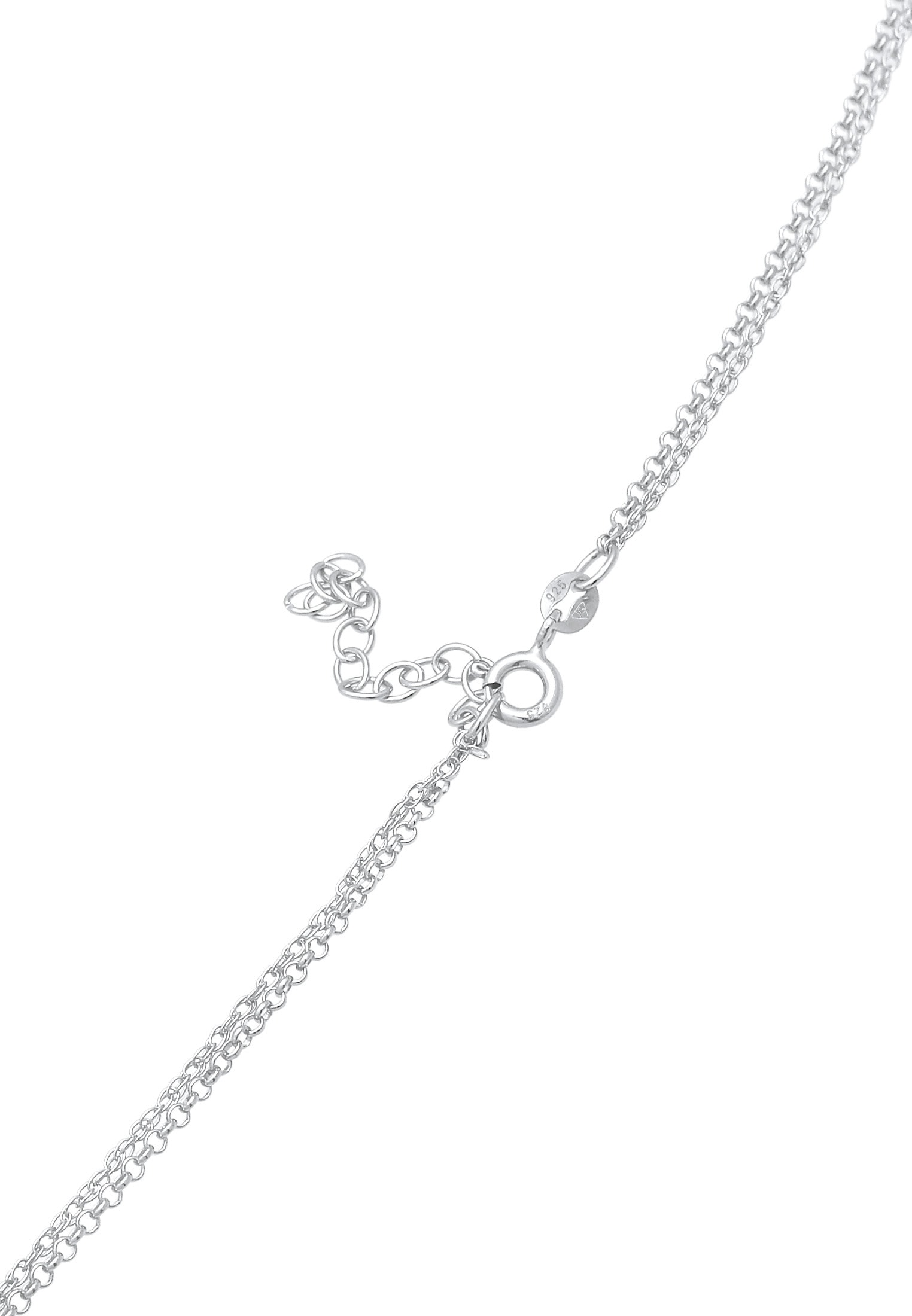 Elli Choker »Halskette Choker Plättchen Fatimas Hand Zirkonia 925 Silber«