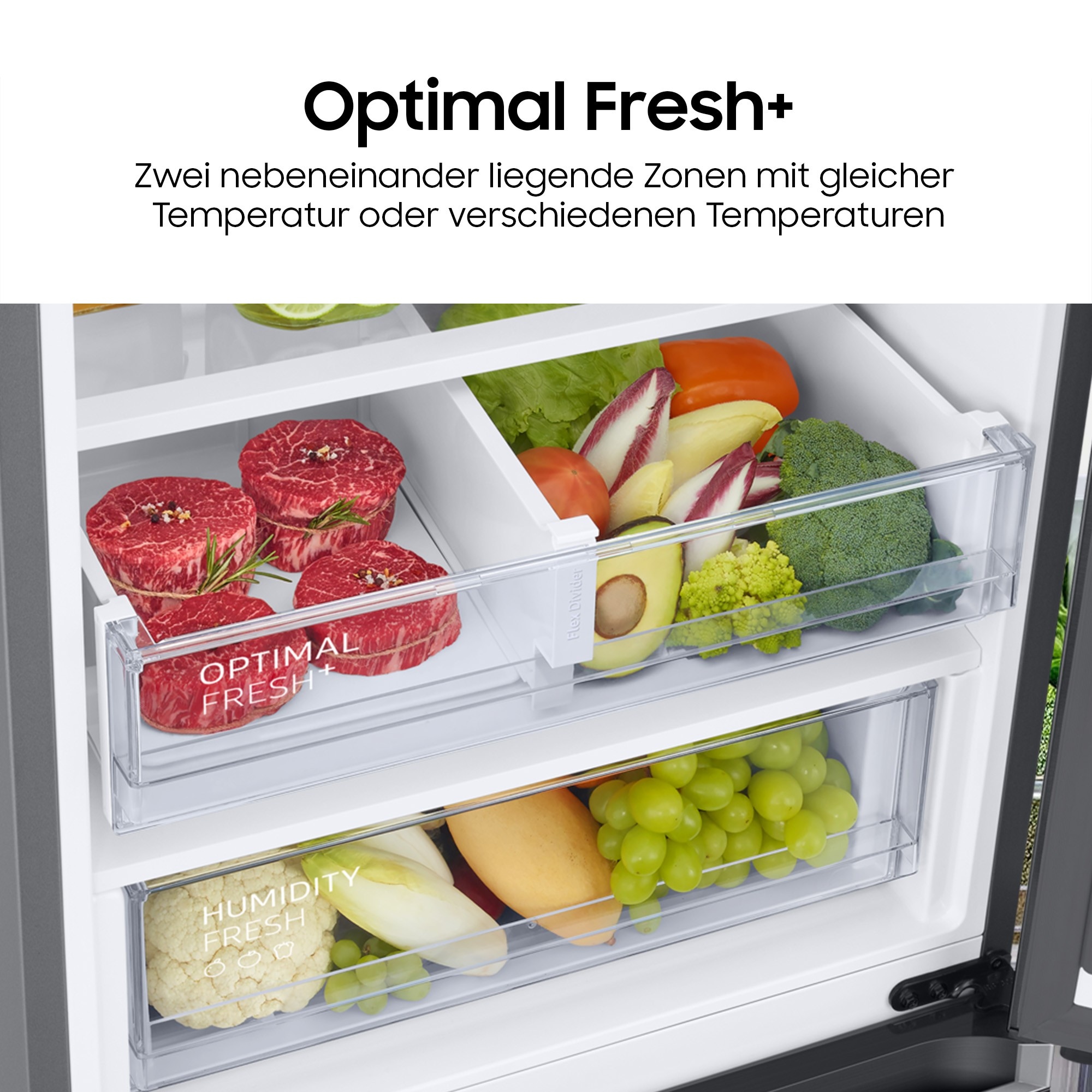 Samsung Kühl-/Gefrierkombination 7300A Serie »RB38C607AS9« 203 cm hoch 59,5 cm breit No Frost+, SpaceMax, Wifi & AI Energy Mode