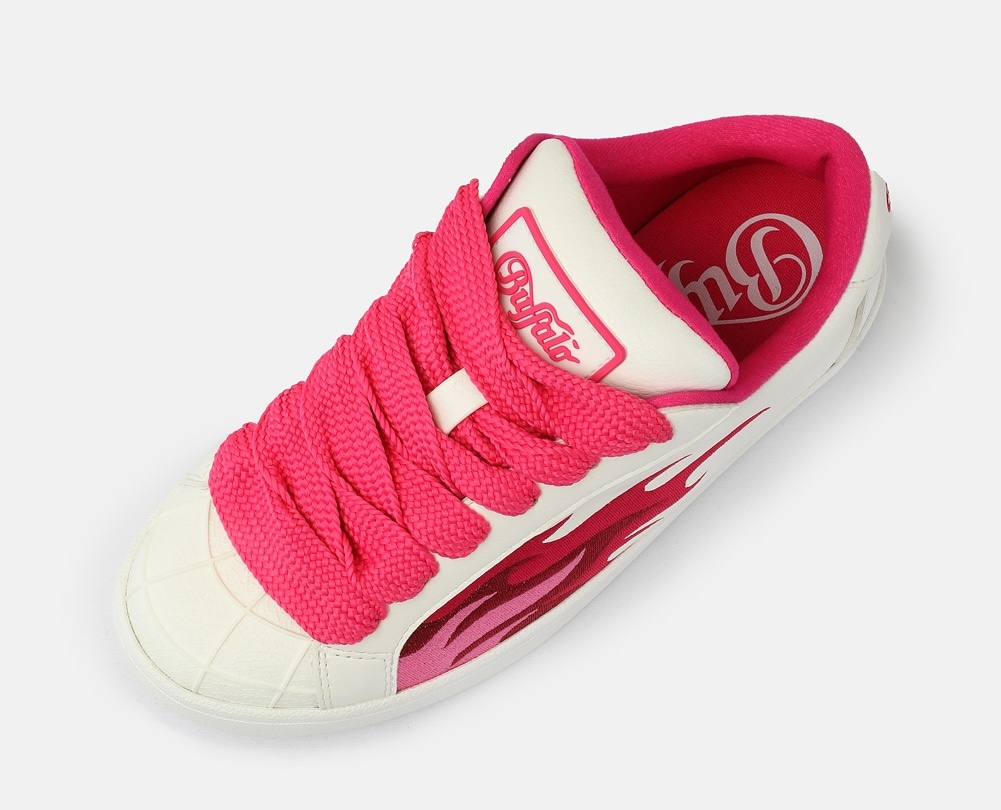 Buffalo Sneaker »LIBERTY«  , Freizeitschuh, Schnürschuh, Halbschuh mit trendigem Flammenmotiv