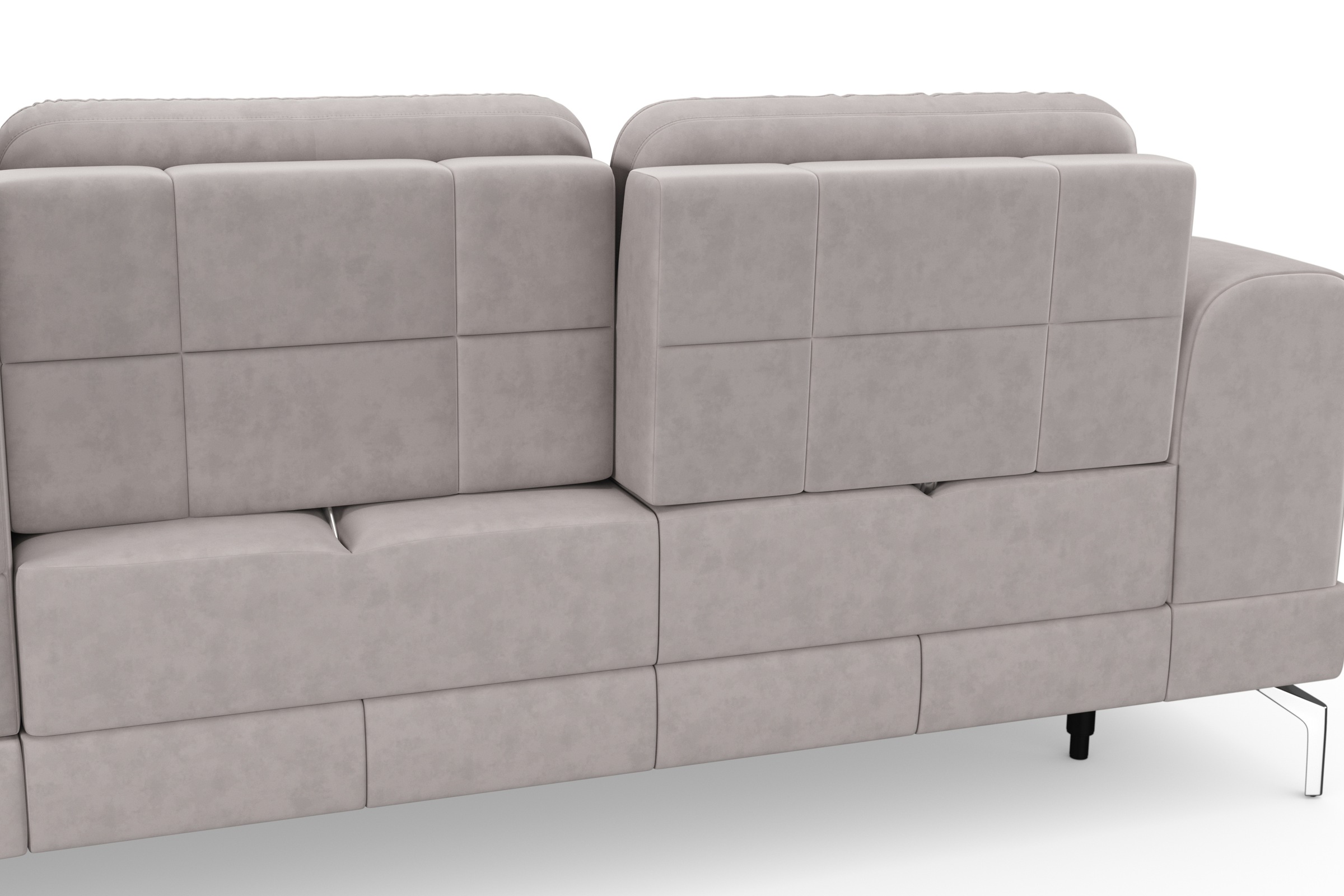 sit&more Ecksofa »Bendigo L-Form«, inklusive Sitztiefenverstellung, Bodenfreiheit 15 cm, 2 Fußfarben