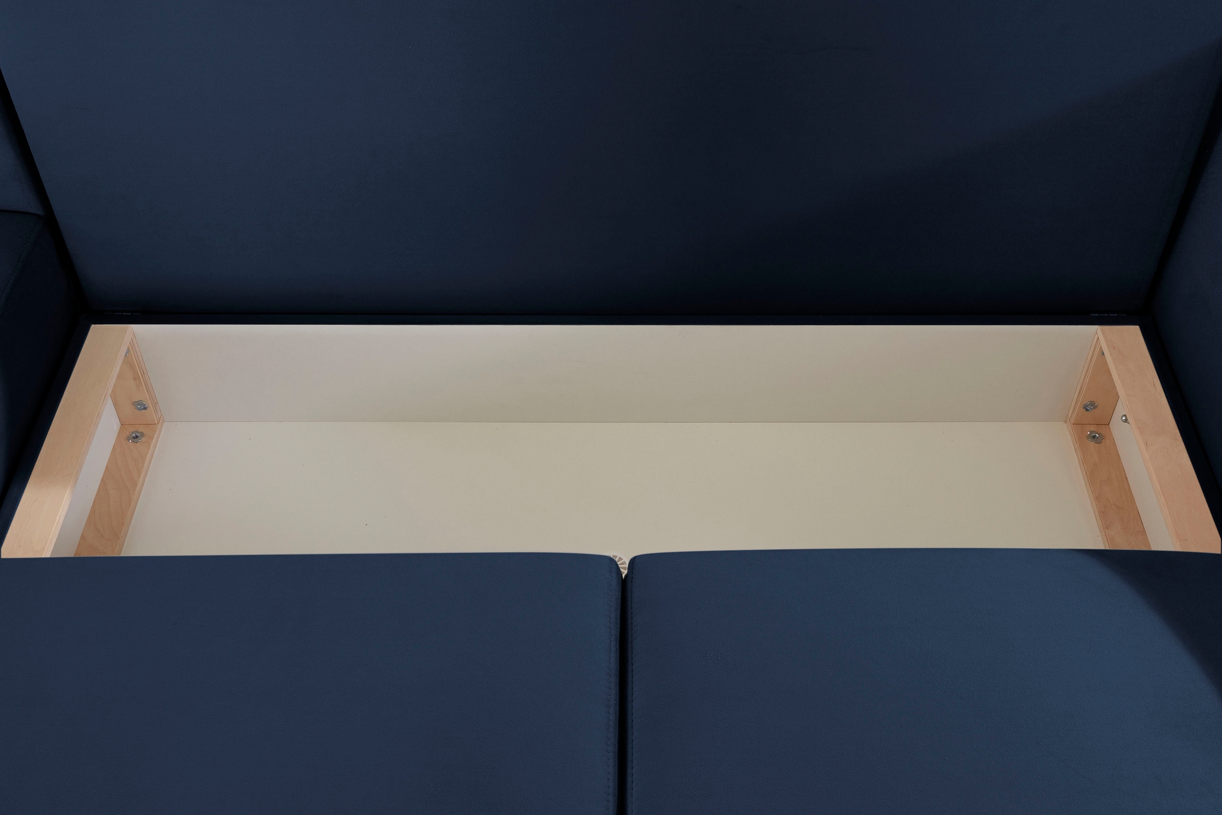 INOSIGN Ecksofa »Asra L-Form« incl. Bettfunktion und Bettkasten, Seitentasche im Armteil, Federkern