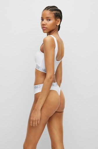 HUGO Underwear Bralette-BH »BRALETTE SPORTY LOGO«, mit elastischem Bund