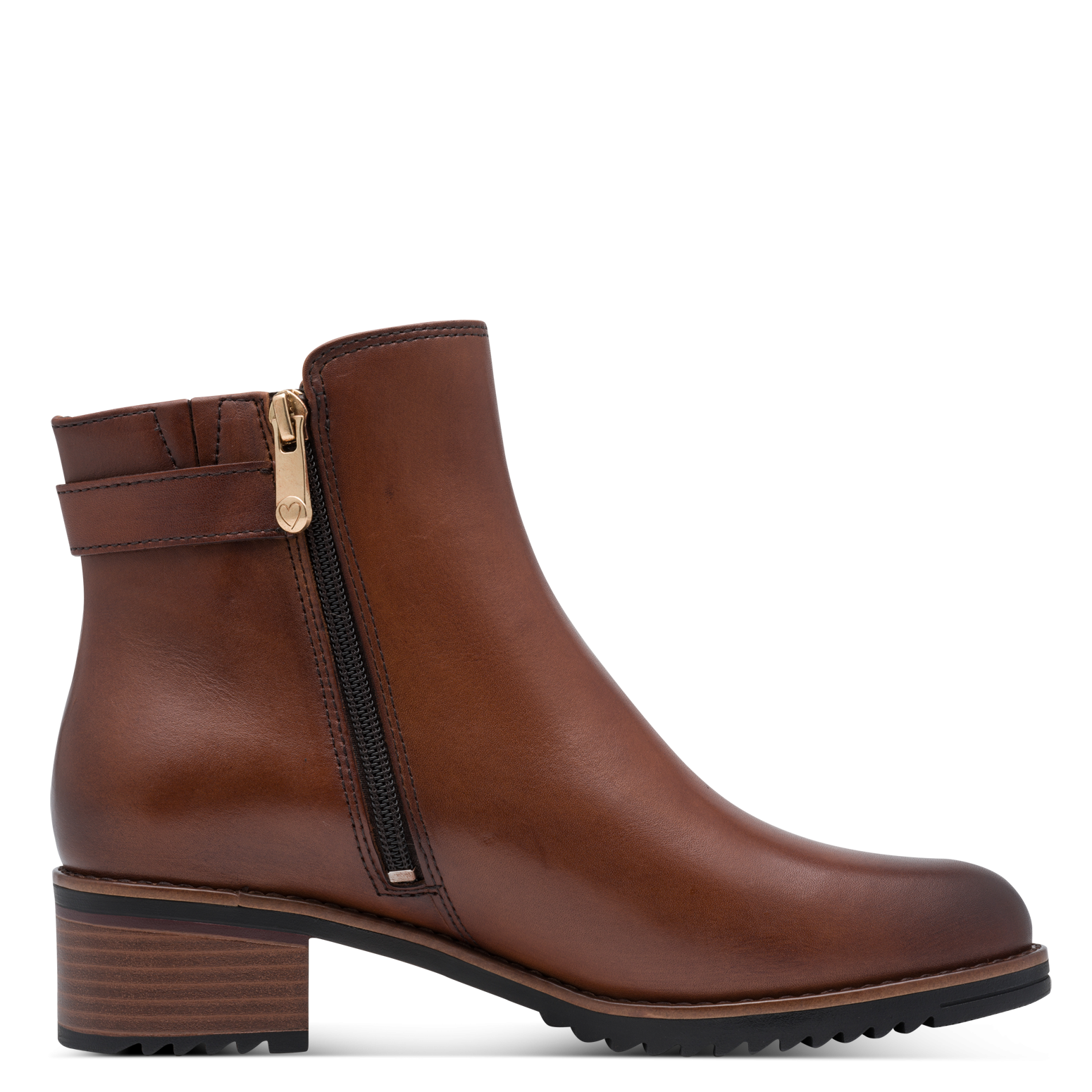 MARCO TOZZI Stiefelette  Blockabsatz, Ankle Boots mit modischer Zierschnalle