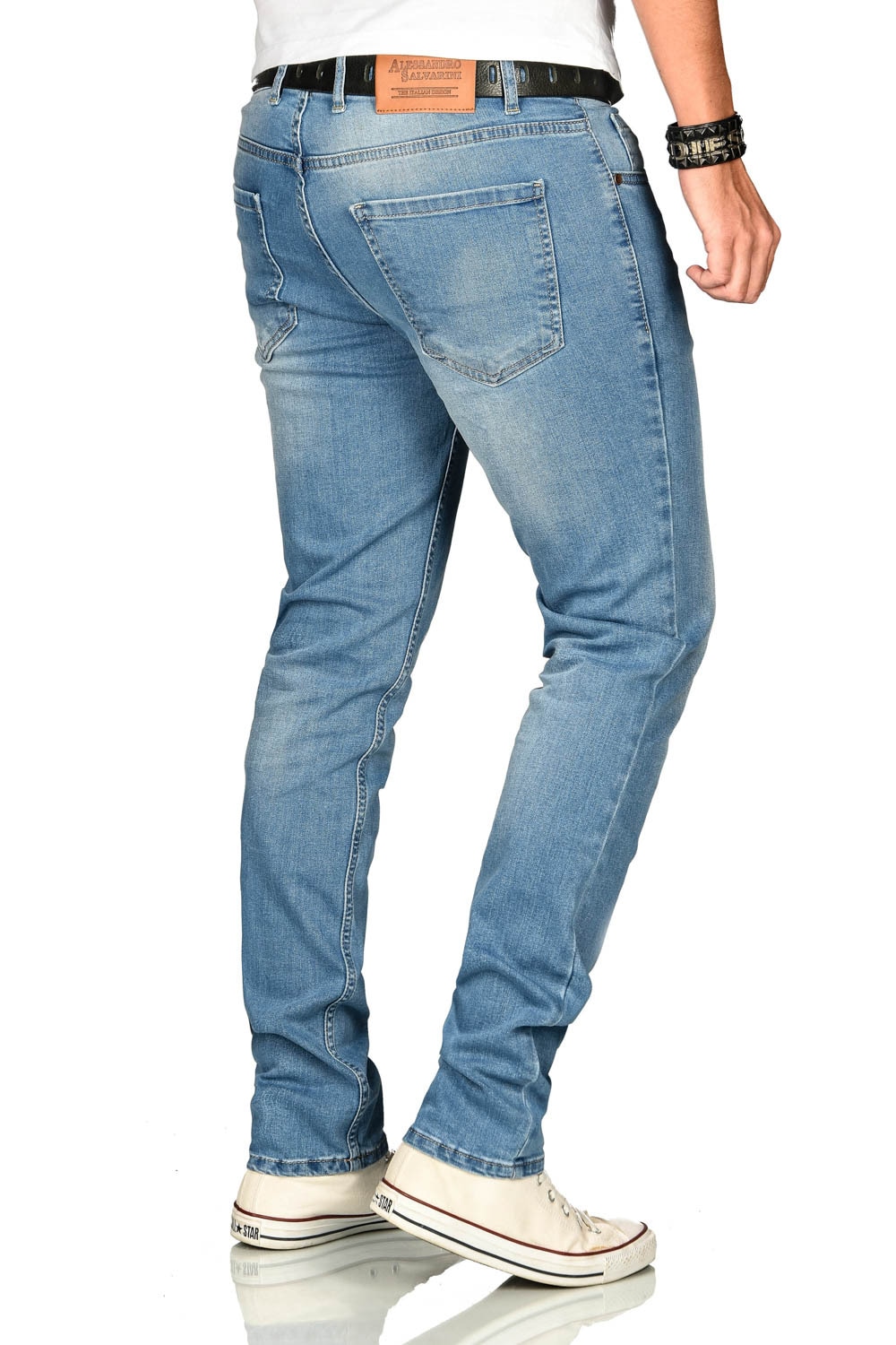 Alessandro Salvarini Stretch-Jeans »A. Salvarini Herren Jeans Blau Multi AS170-AS174«