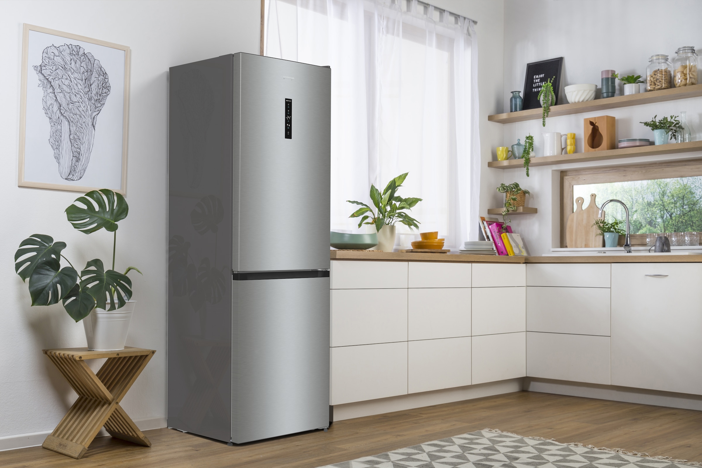 GORENJE Kühl-/Gefrierkombination »NRK619C61X4OT« 185 cm hoch 60 cm breit AdaptTech - des Gerät passt sich Ihren Bediengewohnheiten an