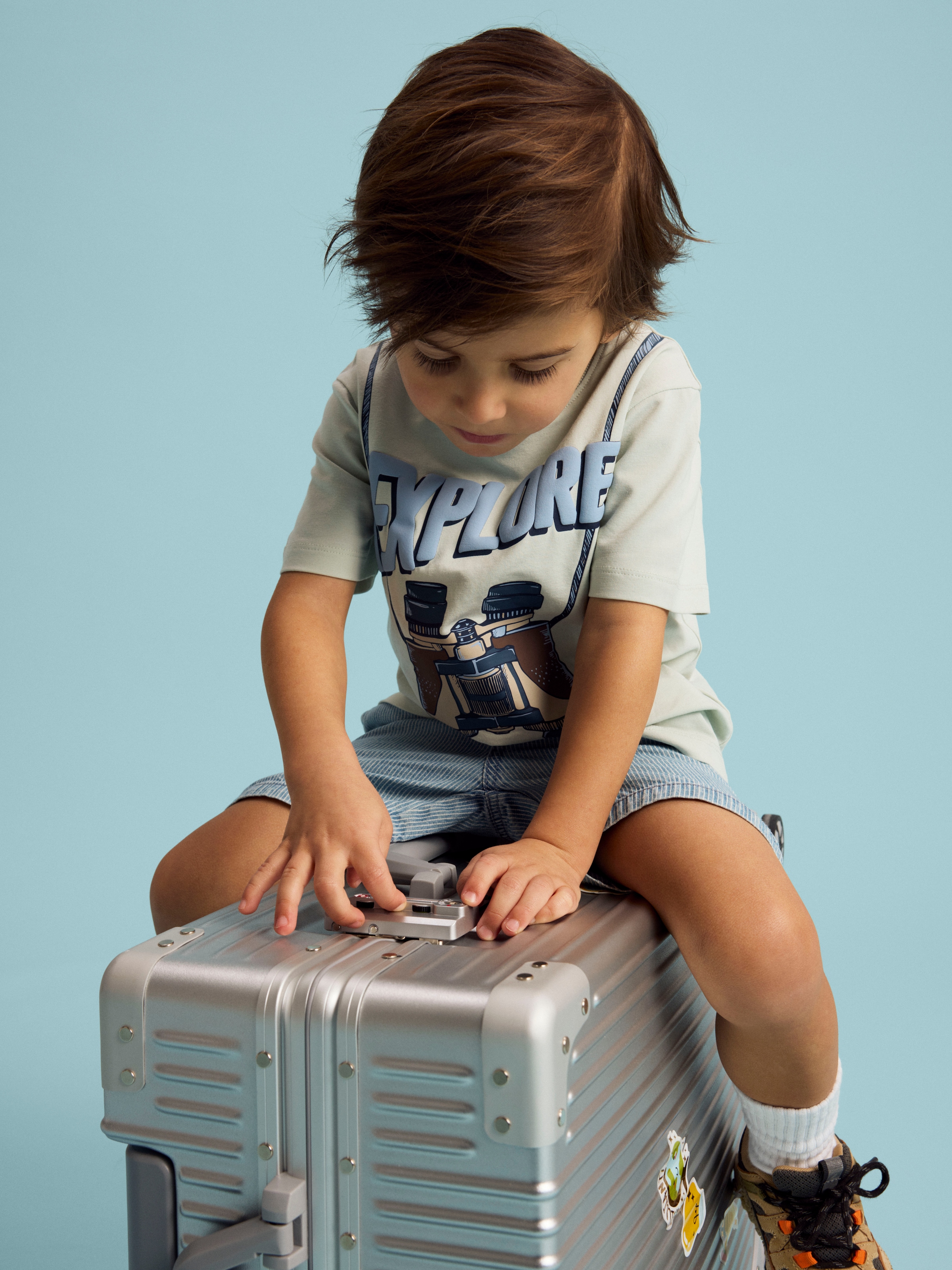 Name It T-Shirt »NMMHOLLI SS NREG TOP BOX« Baumwollmischung, regular fit