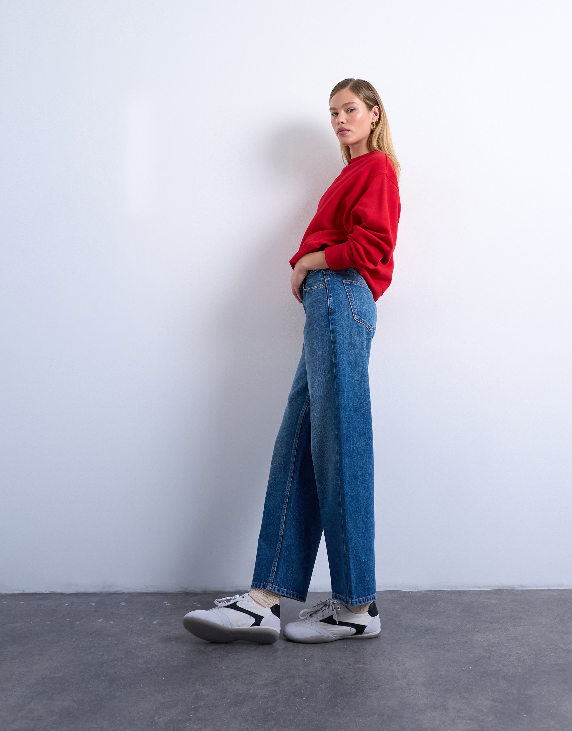 TOPSHOP Weite Jeans »TSCINCH LR WIDE DNM JEANS MB NOOS« Baumwolle, relaxed fit, low waist