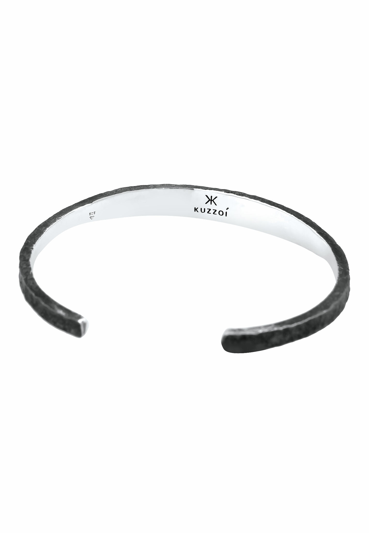 Kuzzoi Armreif »Armband Herren Armreif Handgefertigt Used Look 925 Silber«
