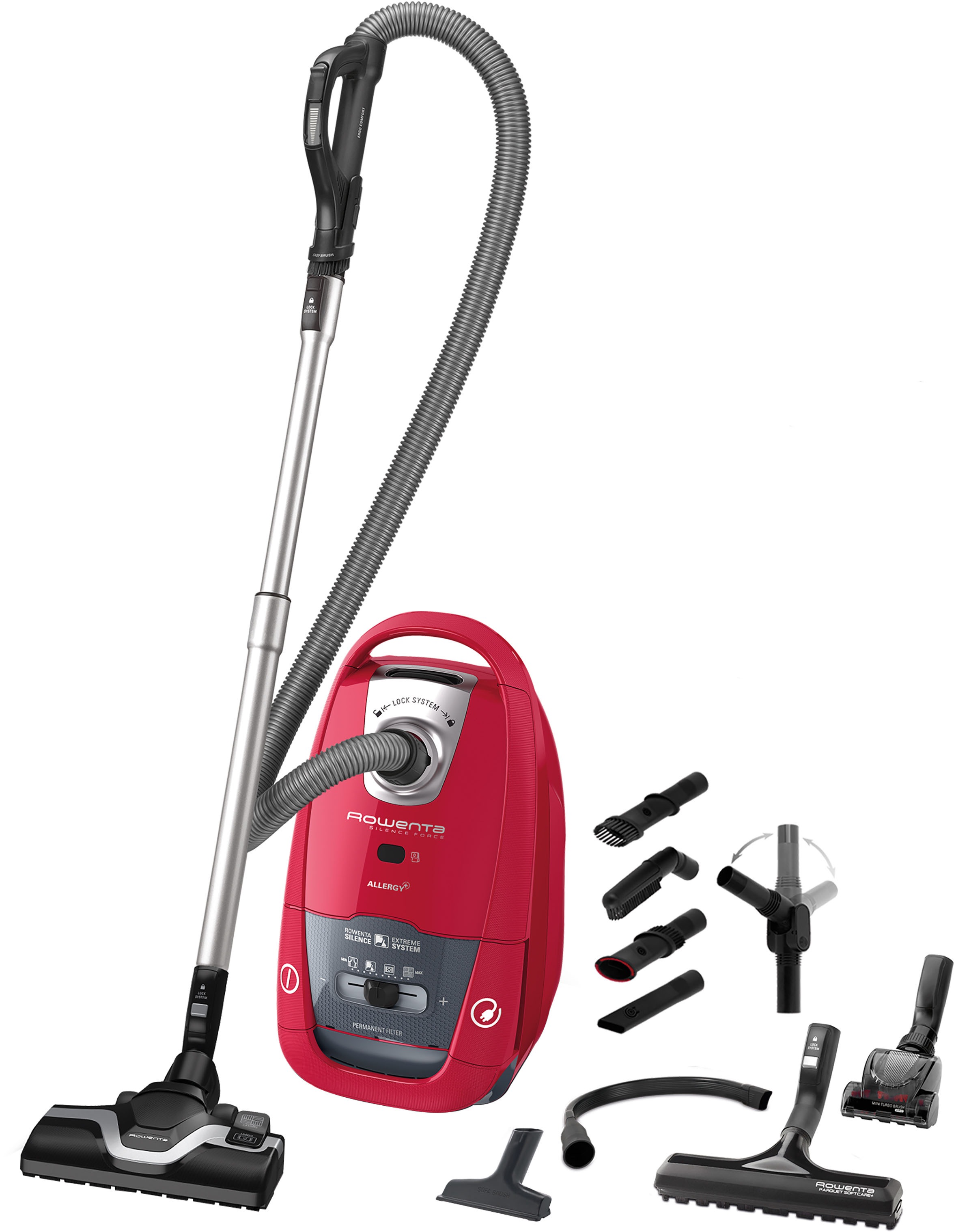 Rowenta Bodenstaubsauger »RO7793 Silence Allergy+ 3 450 Force XXL Beutel W, Car«, Jahren mit & Home mit Garantie