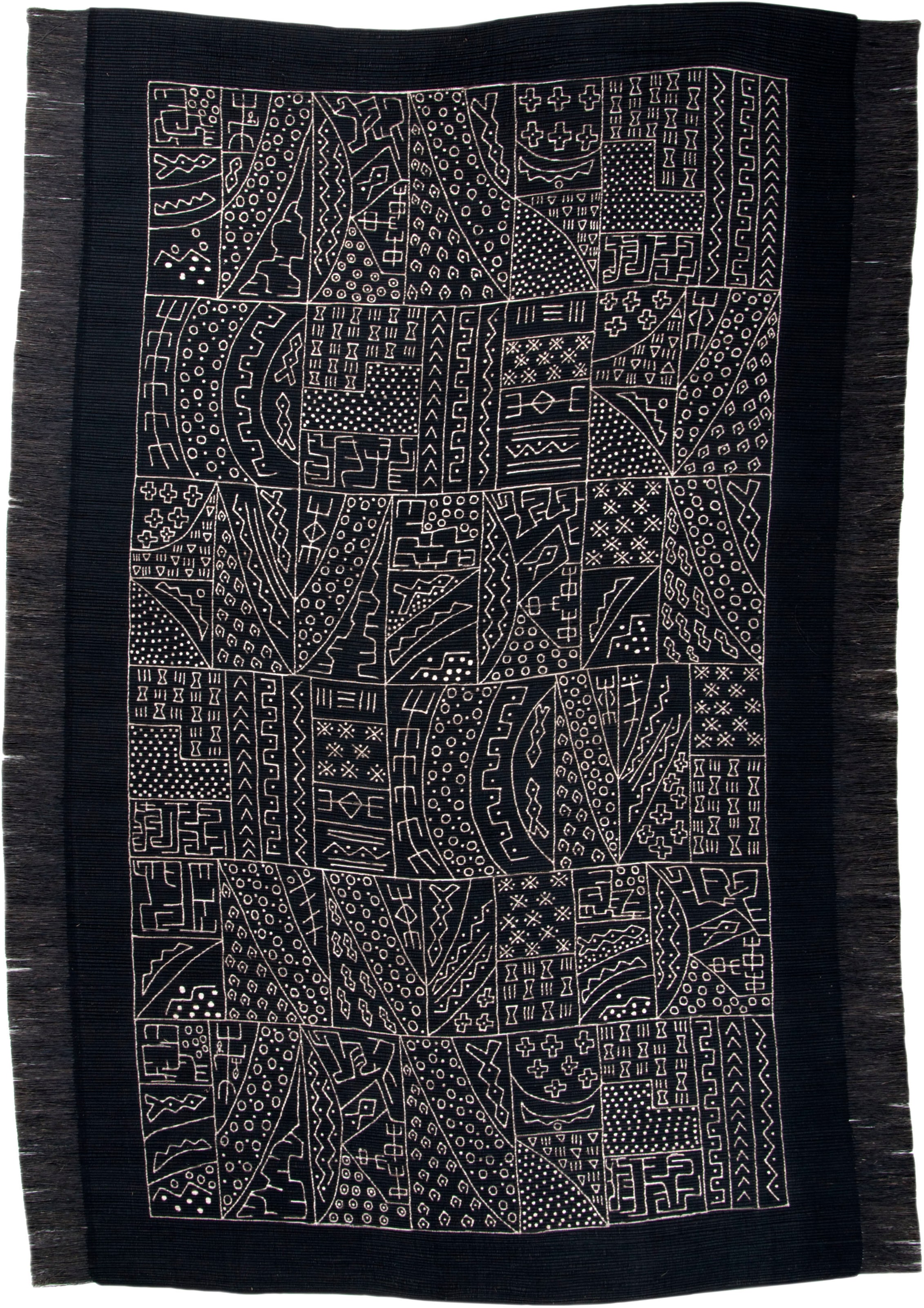 DIE HAUSKUNST Teppich »Taama« rechteckig 4 mm Höhe Flachgewebe, handgewebt, mit Fransen