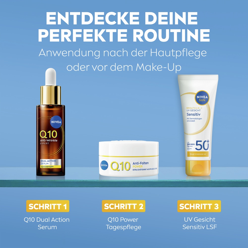 Nivea Sun Sonnenschutzlotion »UV Face Sensitive LSF50+ mit  Silky UV Stick Vorteilspack« speziell für empfindliche Haut; beugt Sonnenallergien vor