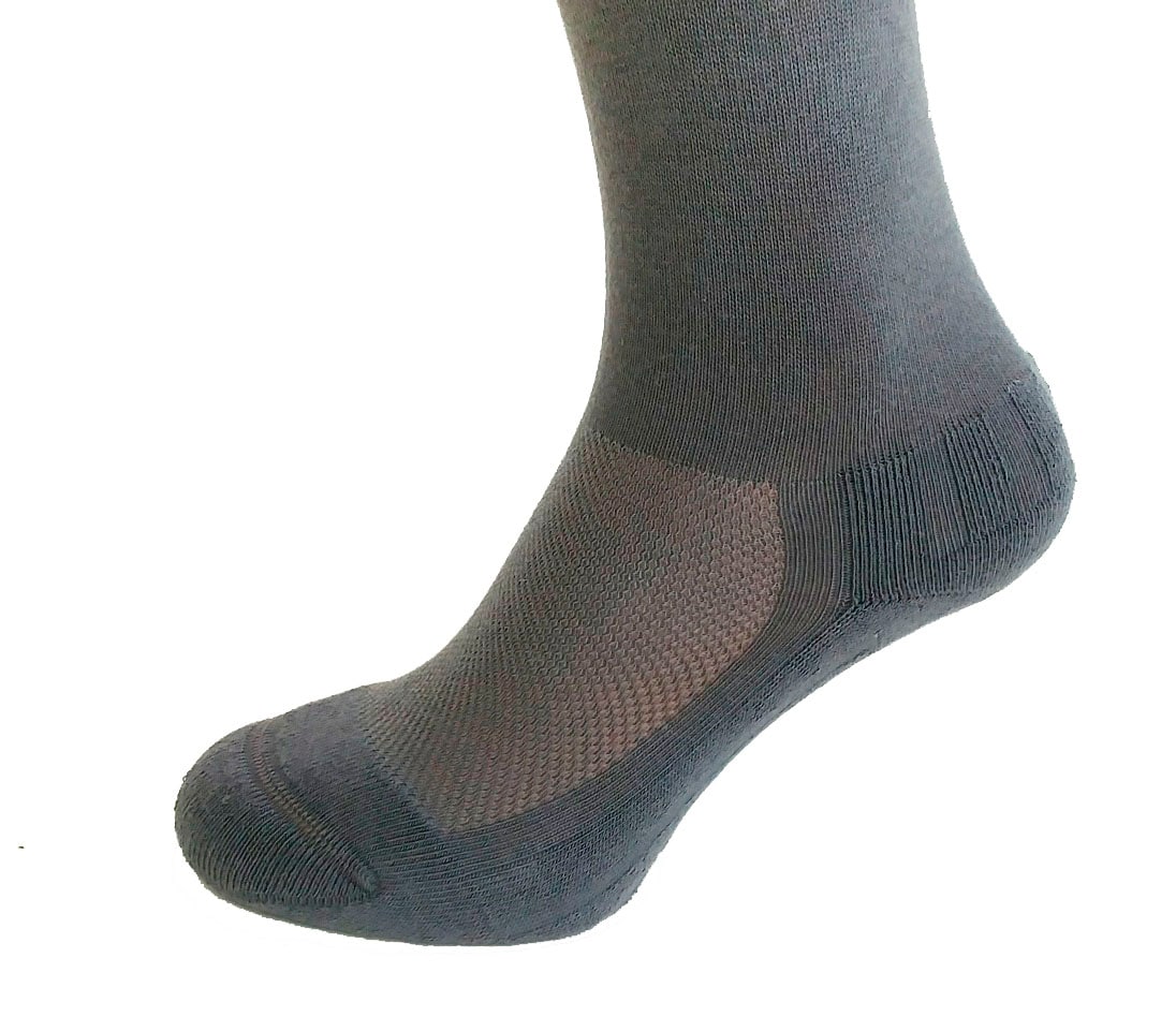 Fußgut Diabetikersocken »Venenfreund Kniestrümpfe mit Airchannel Fußbelüftung«, (2 Paar), verstärkte Fußpolsterung, weiter Bund, Druckentlastung, bequemer Bund