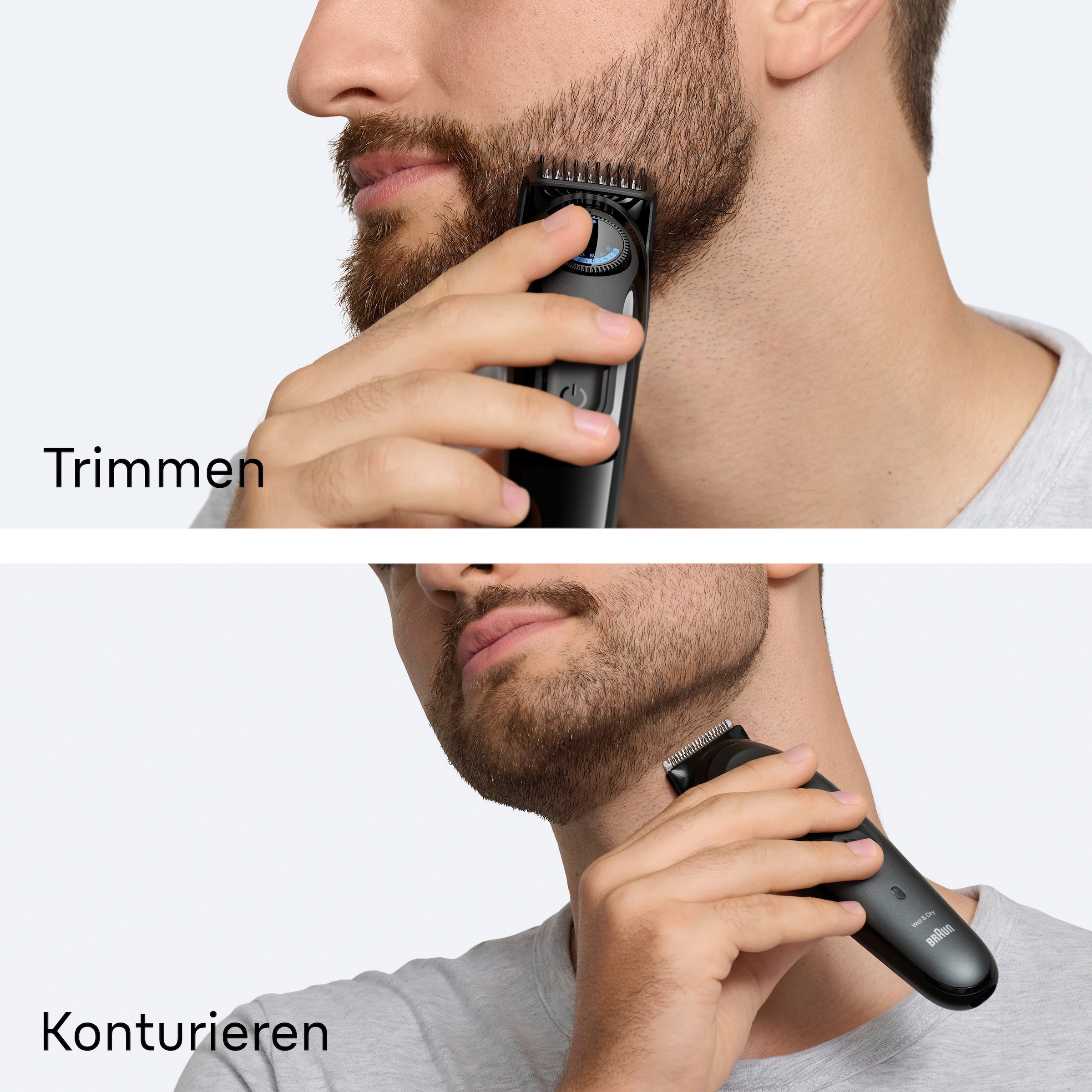 Braun Haarschneider »Barttrimmer Series 3 BT3520« ultrascharfe Klinge, 50 Min Akkulaufzeit, 40 Längeneinstellungen
