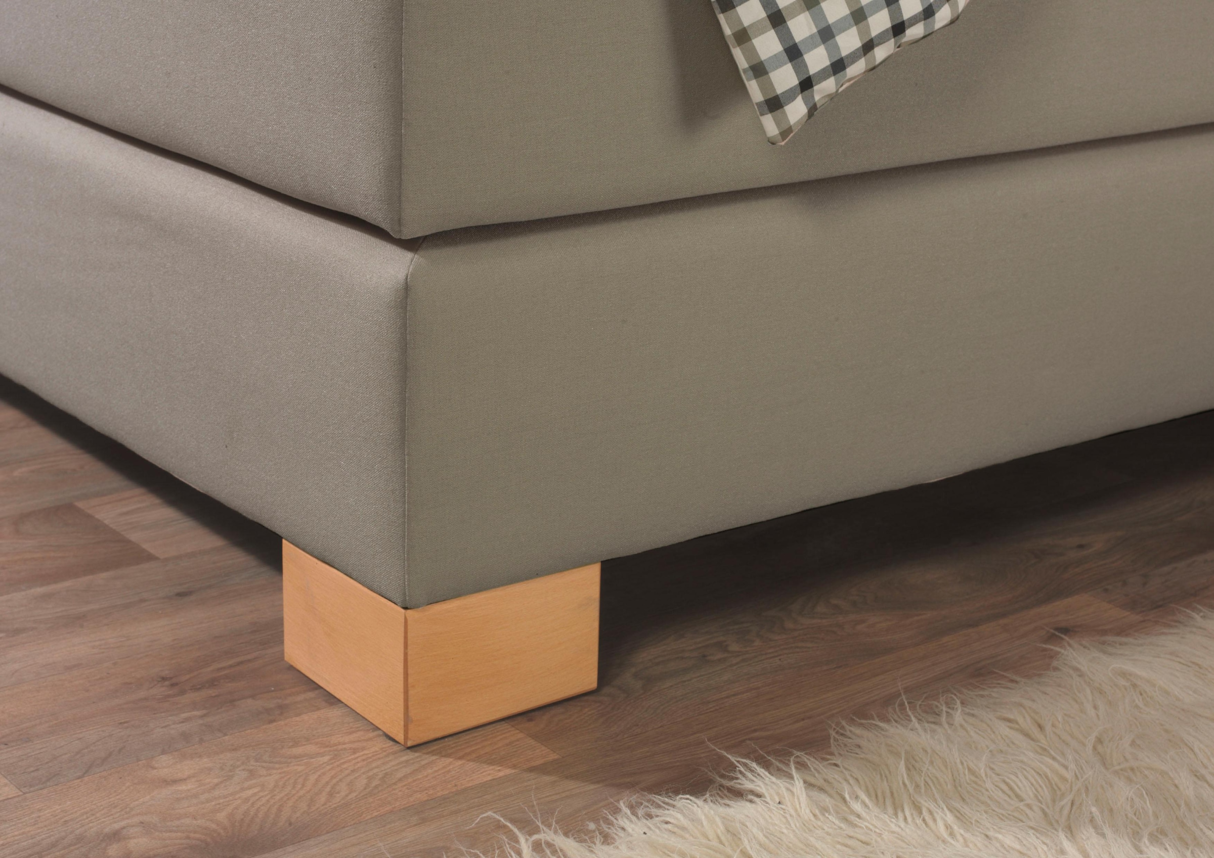 Home affaire Boxspringbett »Merino«, incl. Kaltschaumtopper, 5, Breiten, 2 Härtegrade, 3 Ausführungen