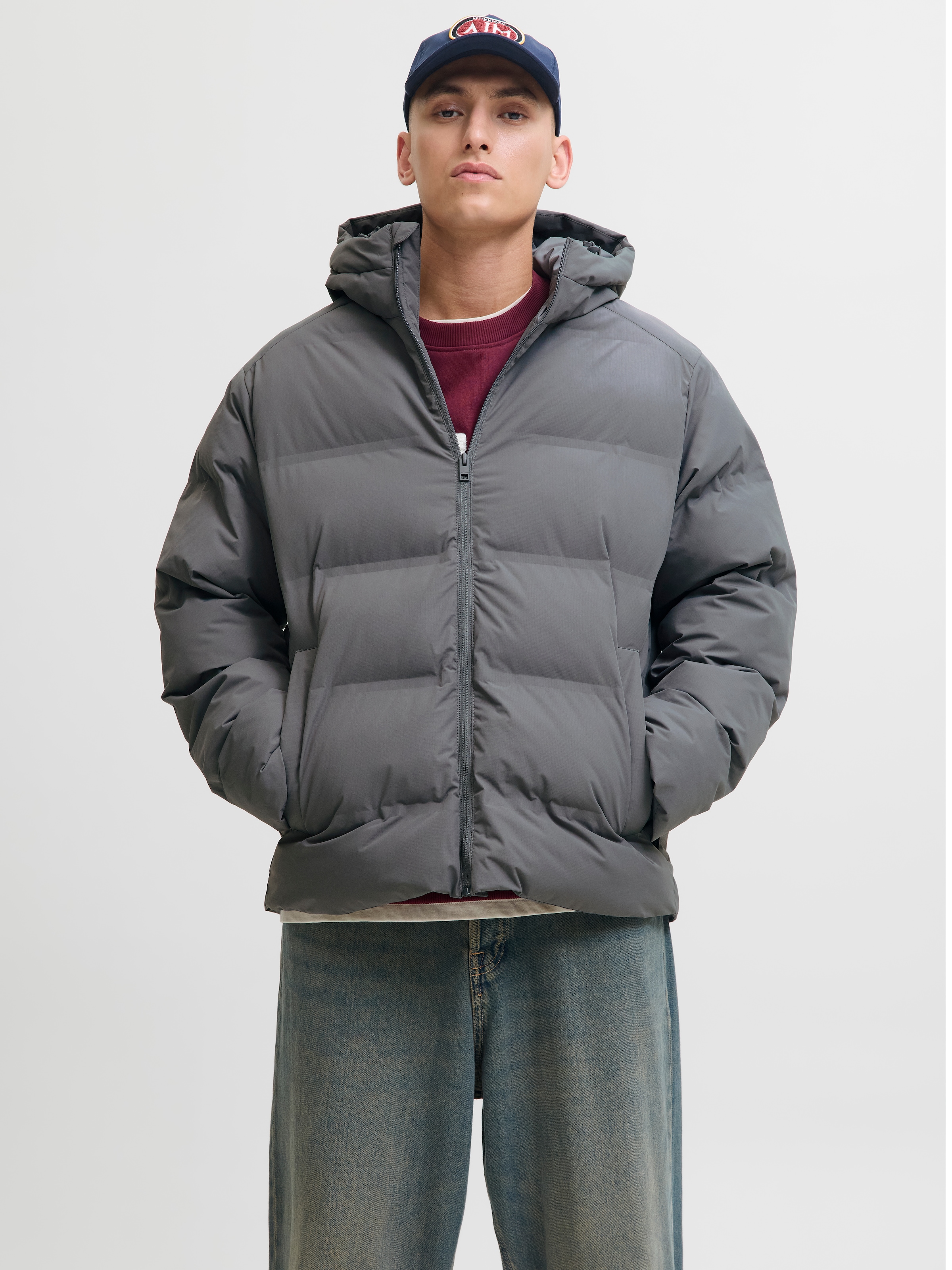 Jack & Jones Steppjacke »JJESOHO PUFFER HOOD SN« mit Kapuze