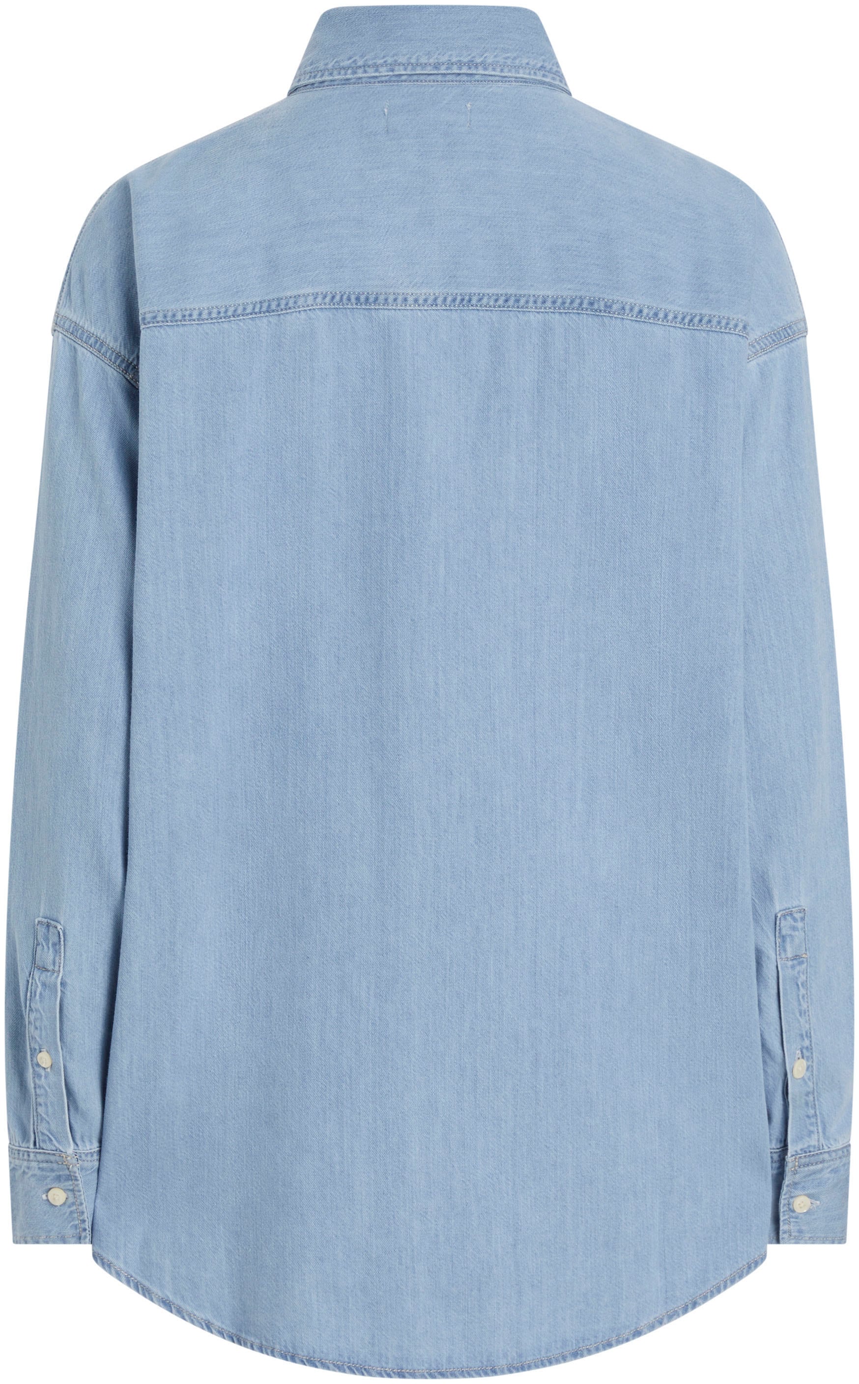 Calvin Klein Jeans Jeansbluse »OVERSIZED LS DENIM SHIRT«, mit Logostickerei