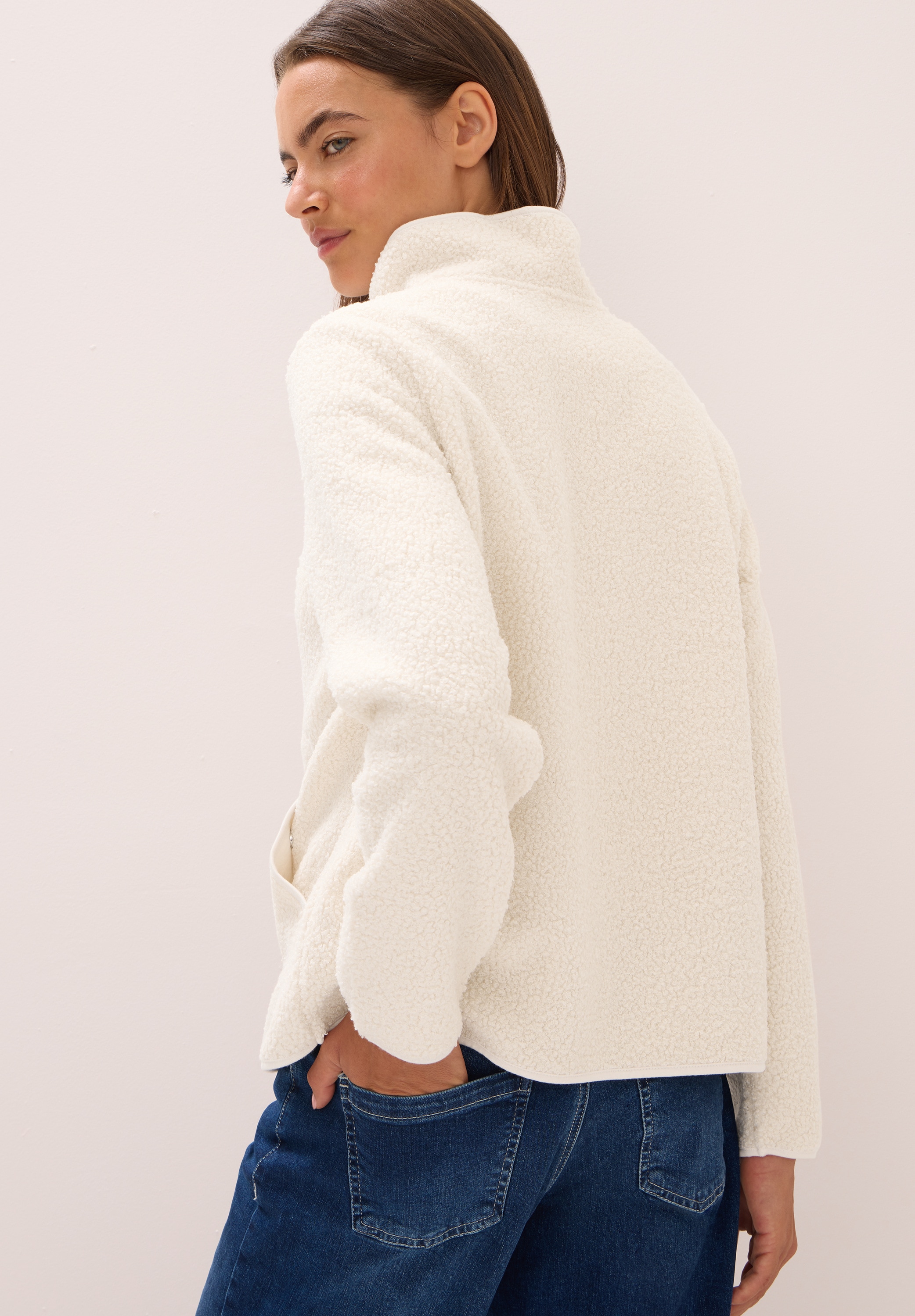 Cecil Sweatjacke, mit Stehkragen