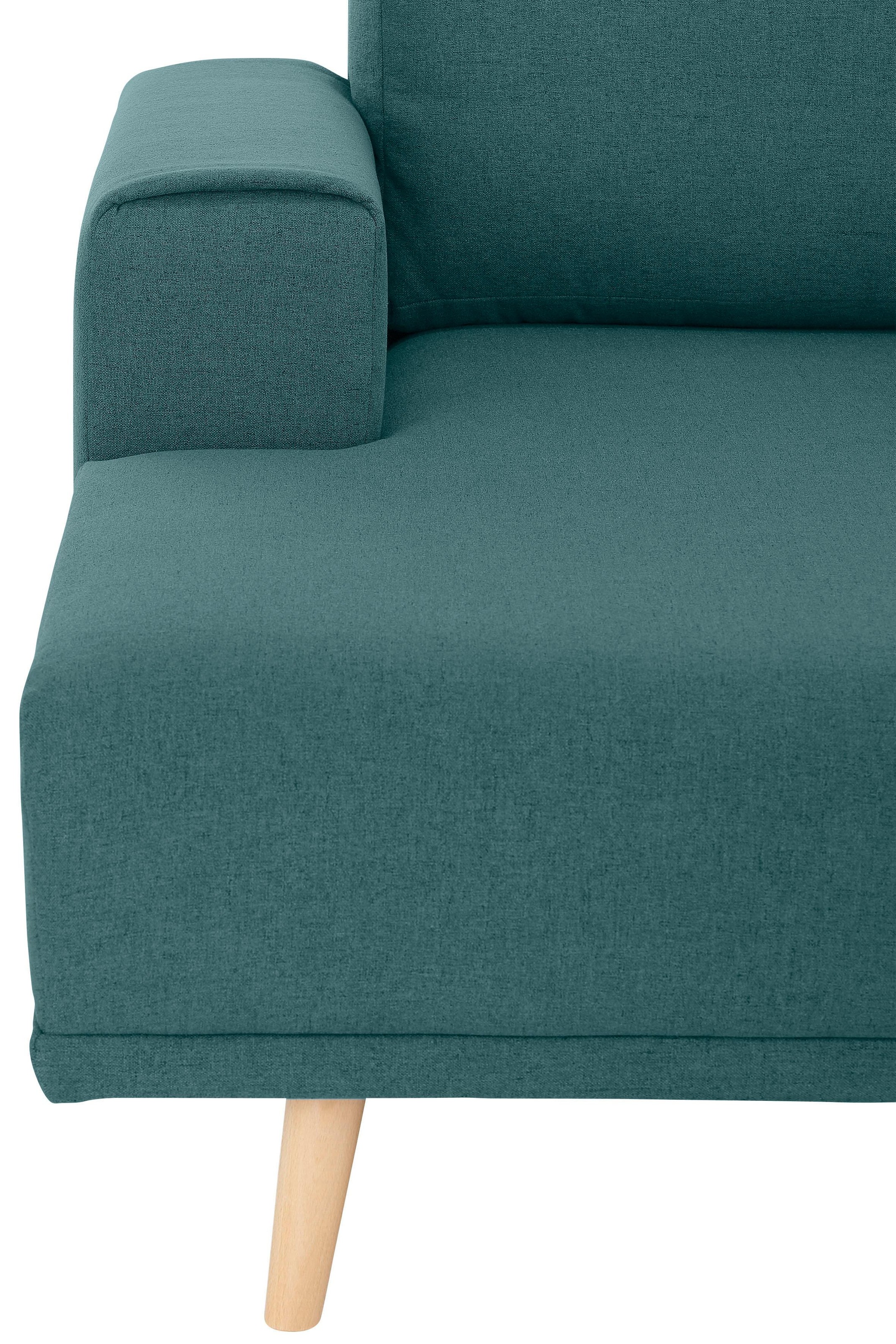 Home affaire Wohnlandschaft »Lasse U-Form«, im scandinavischem Stil mit Holzfüßen